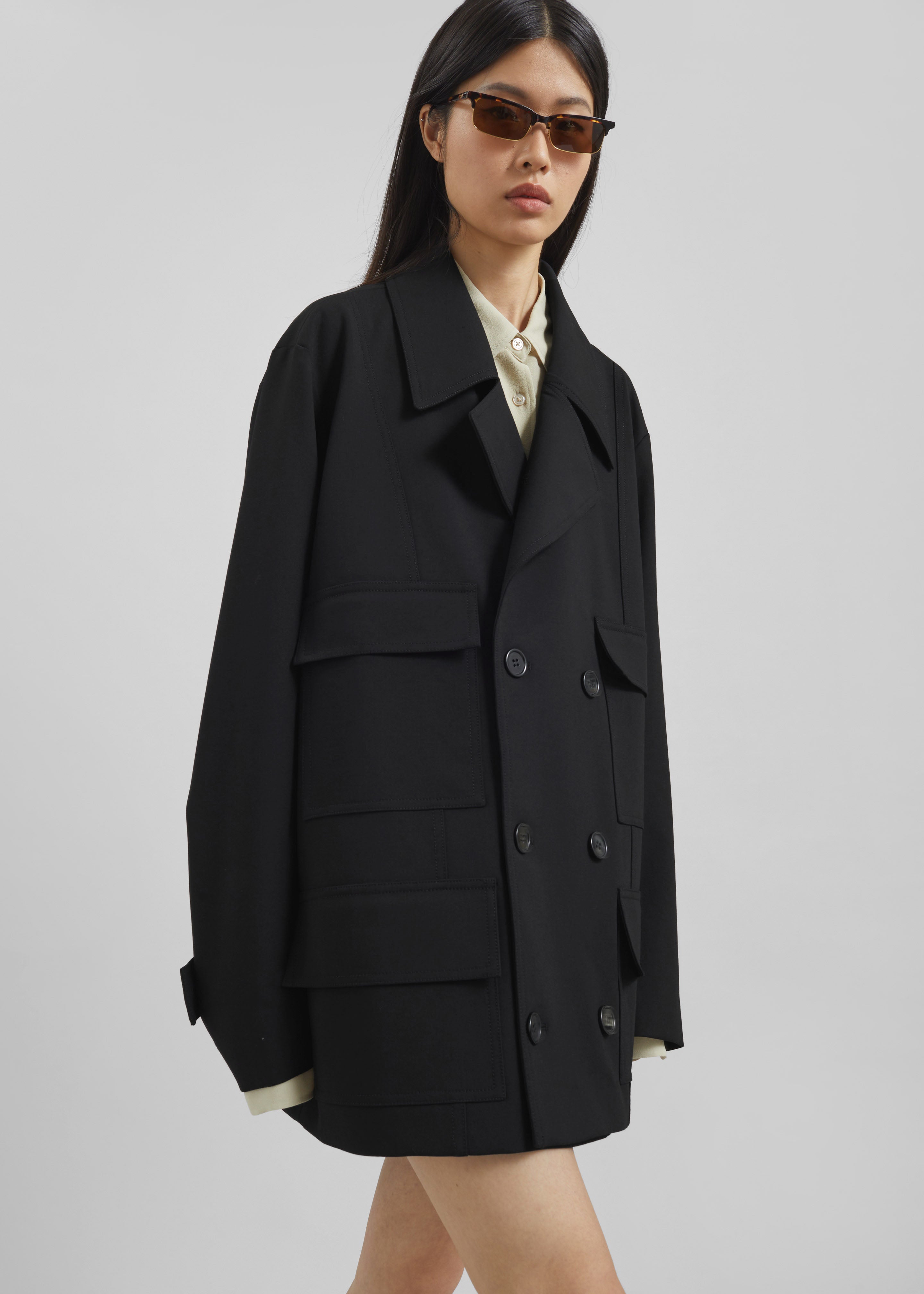 Stanton Trapeze Jacket - Black – The Frankie Shop