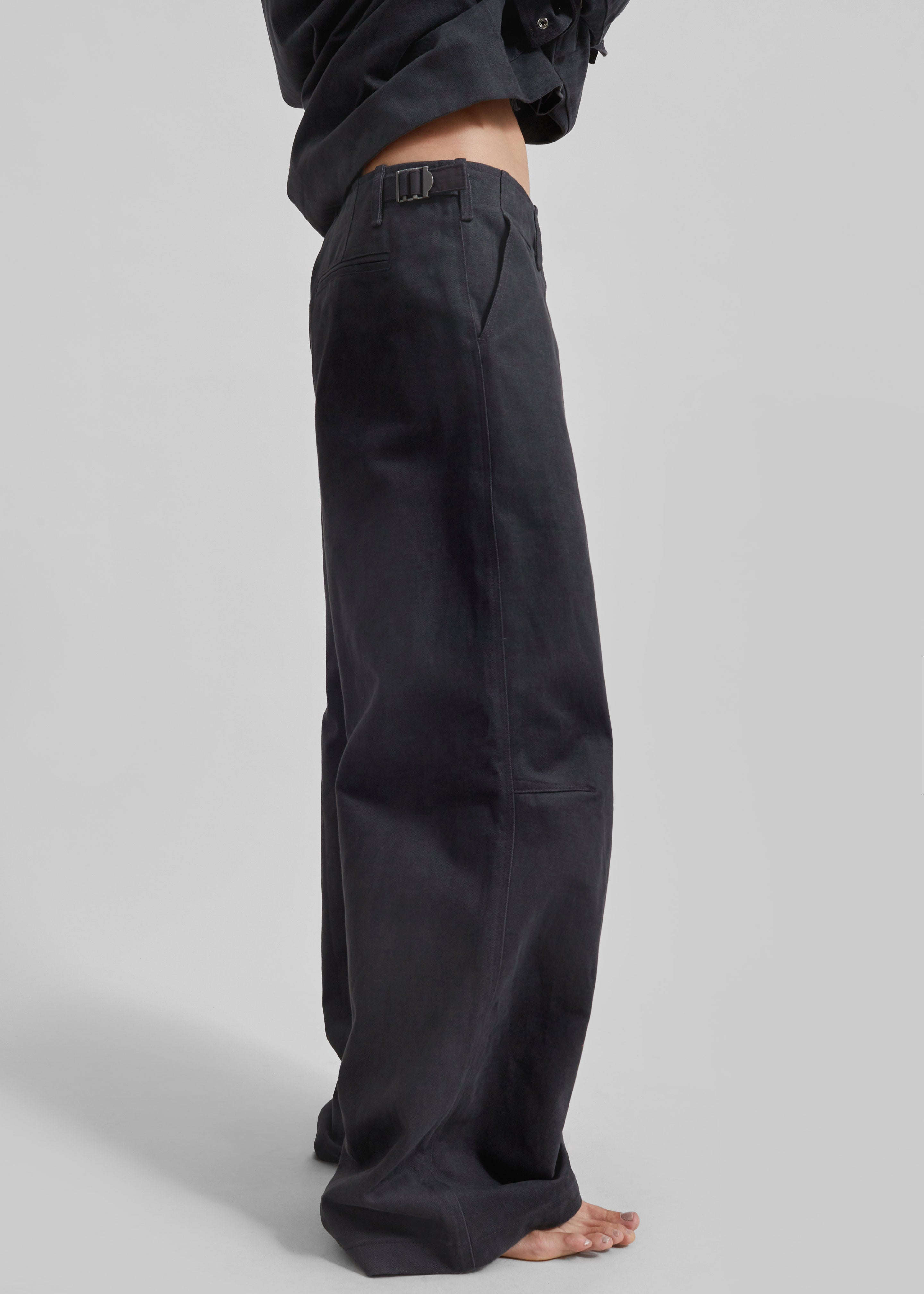 Stevan Denim Trousers - Charcoal - 3