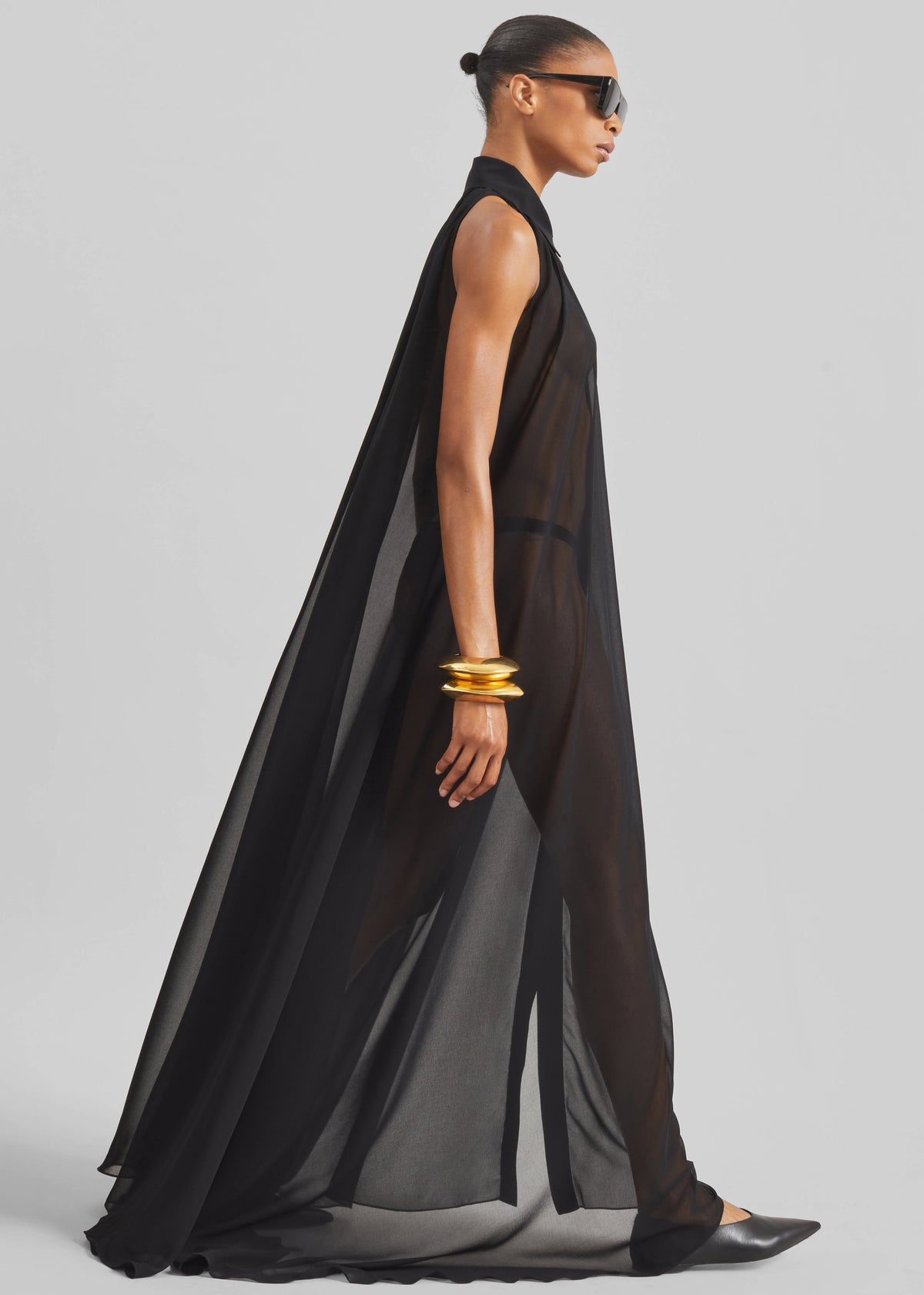 Sukie Sheer Halterneck Dress - Black The Frankie Shop Sukie Sheer Halterneck Dress - Black The Frankie Shop