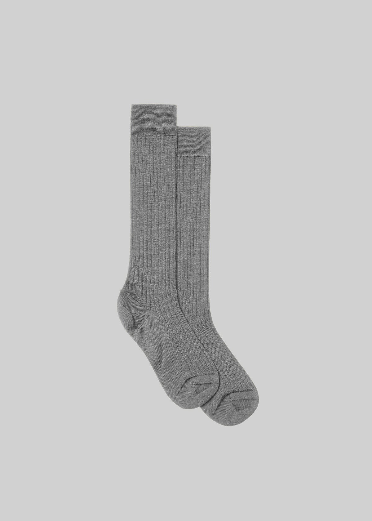 Sulza Thin Ribbed Socks - Grey - 3