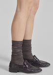 Sulza Thin Ribbed Socks - Taupe