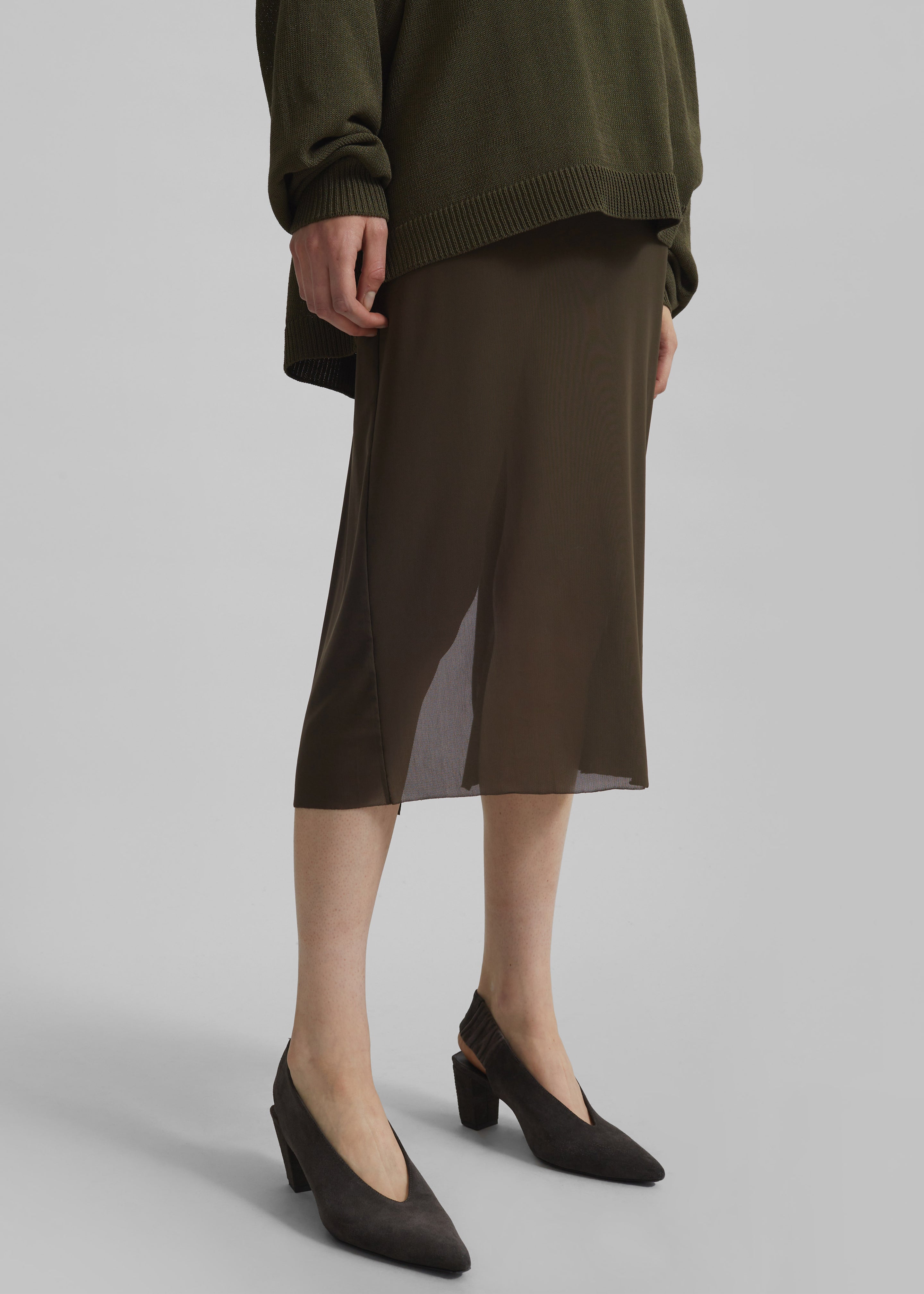 Suva Sheer Skirt - Khaki - 7