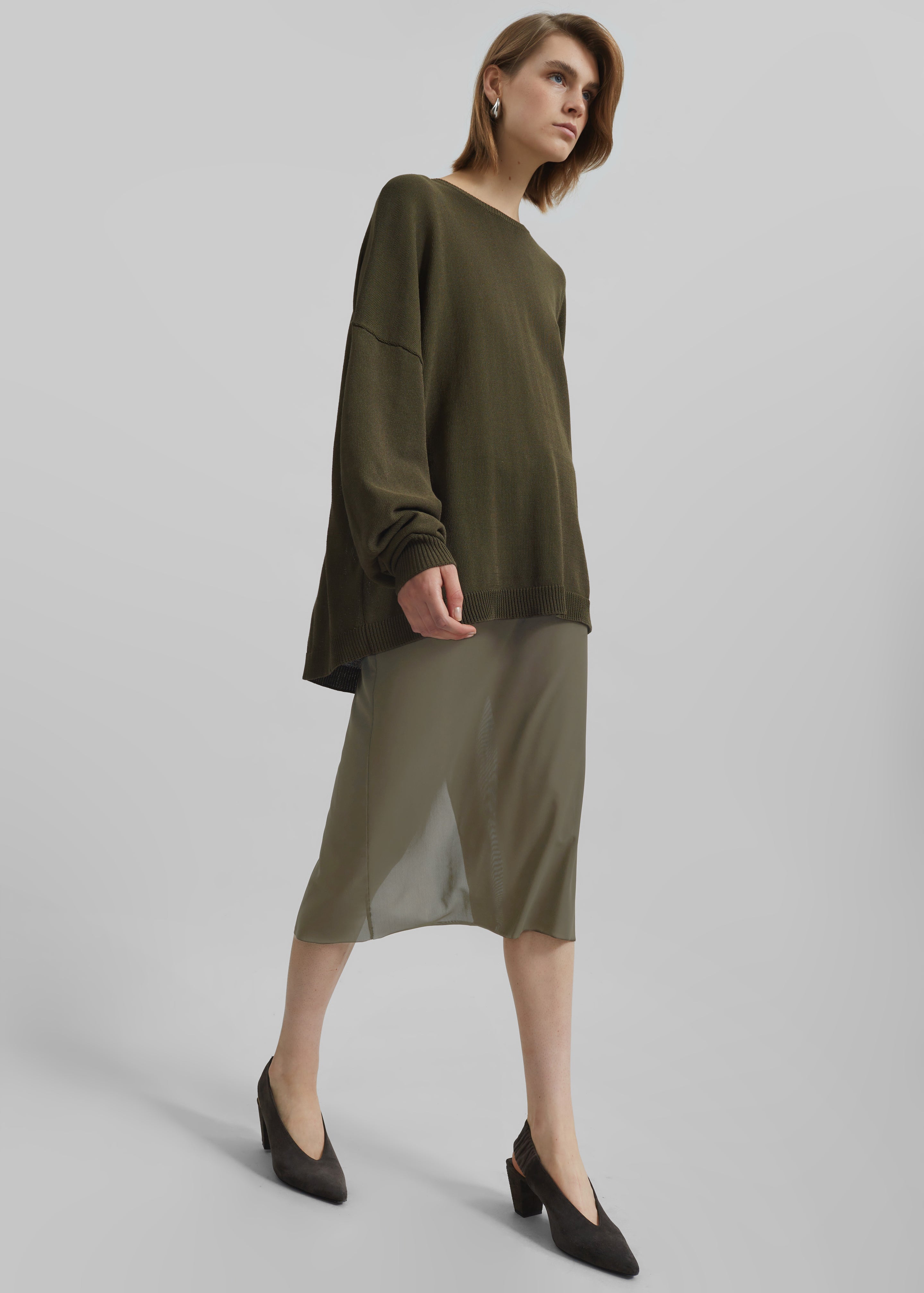 Suva Sheer Skirt - Khaki - 6