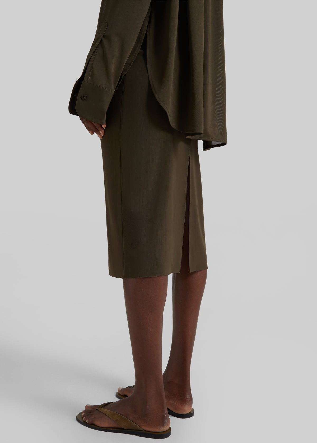 Suva Sheer Skirt - Khaki - 8