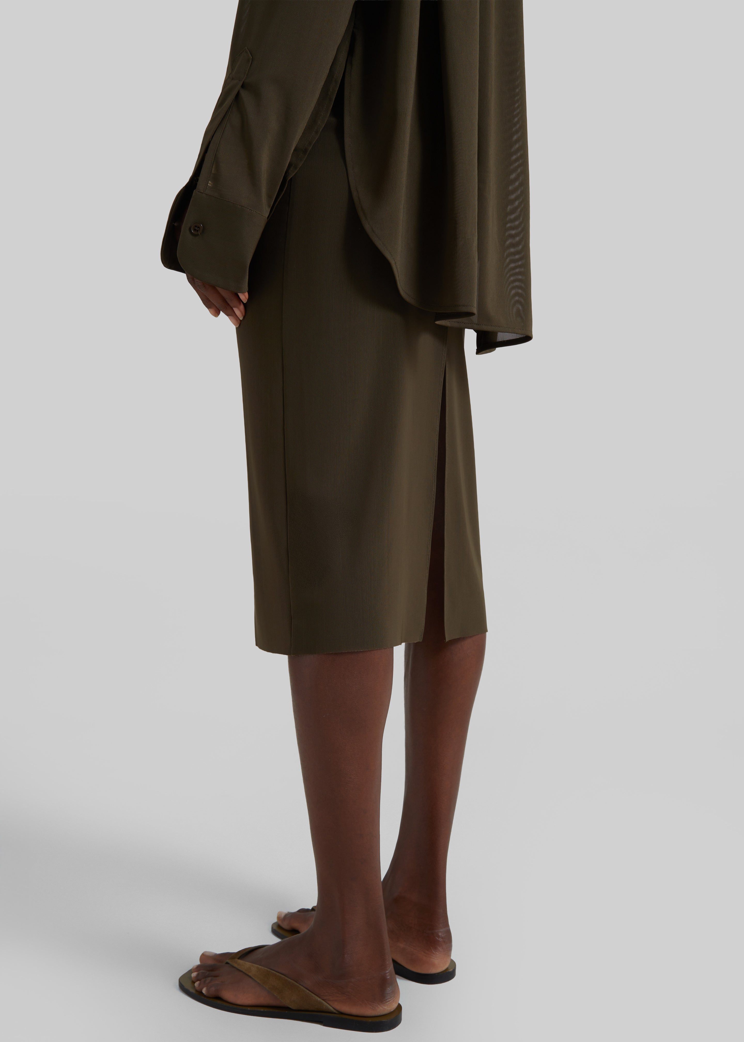Suva Sheer Skirt - Khaki - 8