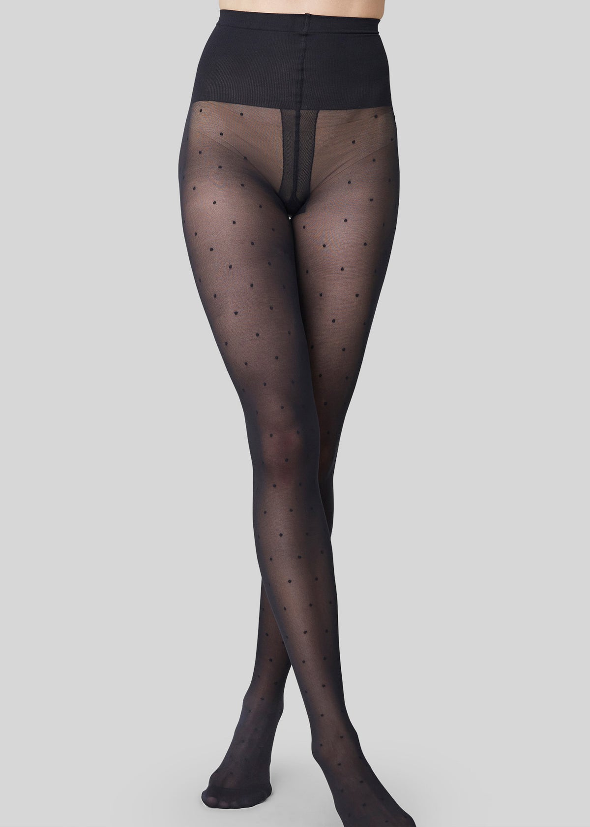 Swedish Stockings Doris Dots Tights - Black - 5
