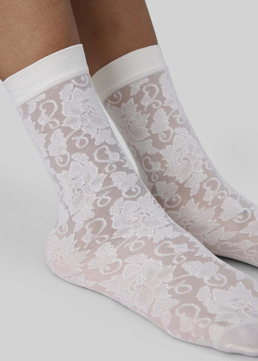 Swedish Stockings Lily Lace Socks - Ivory