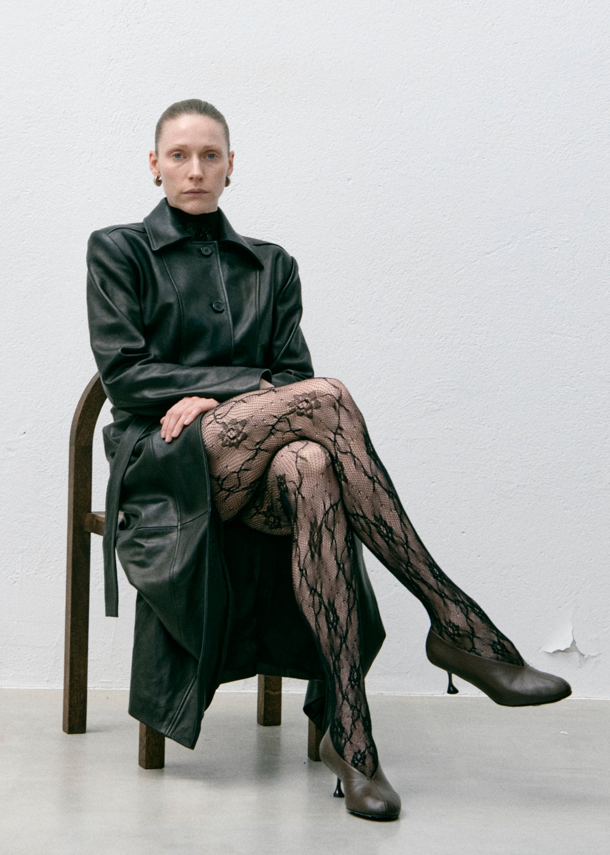 Swedish Stockings Nova Lace Tights - Black