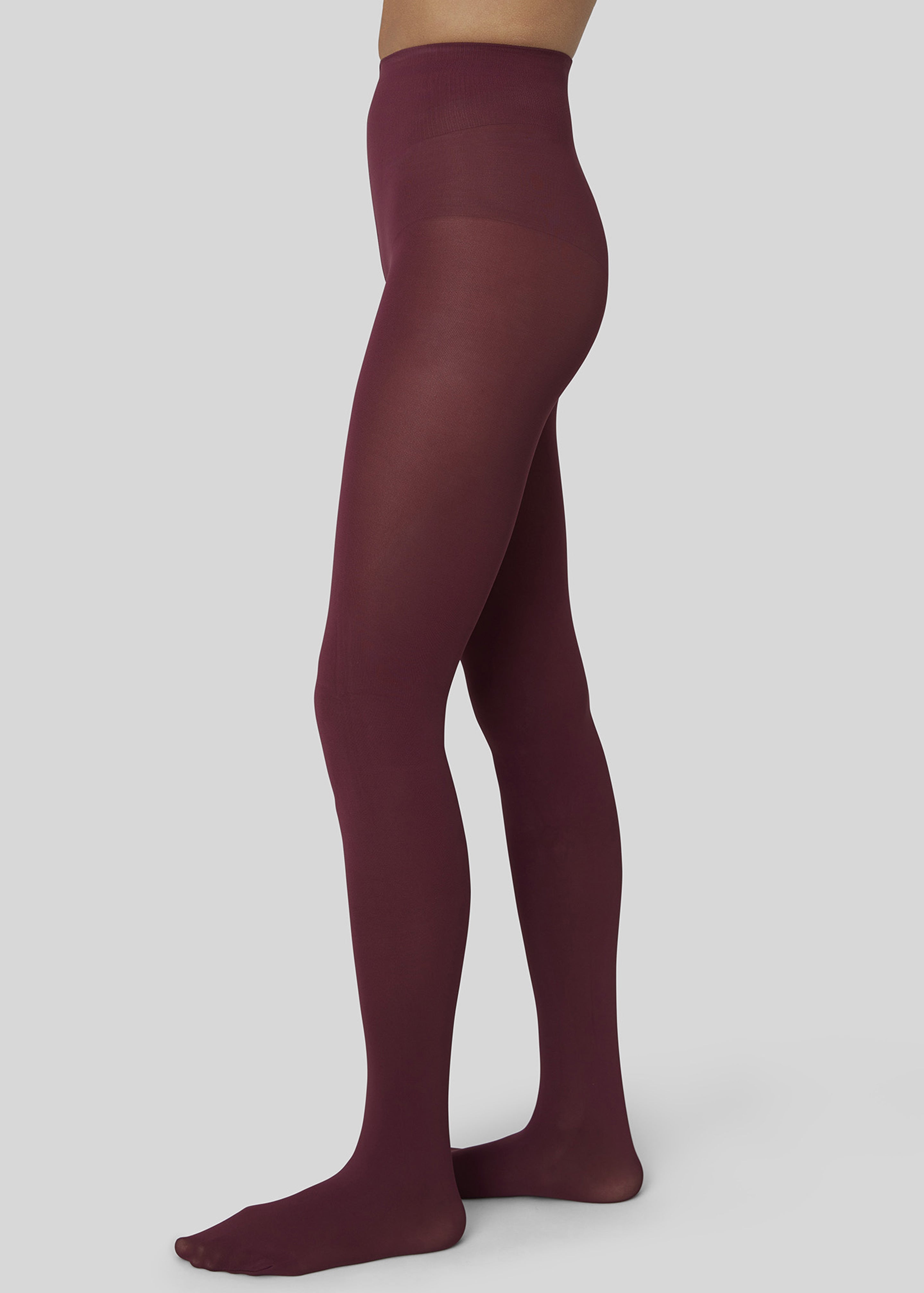 Swedish Stockings Olivia Premium Tights - Deep Red - 1