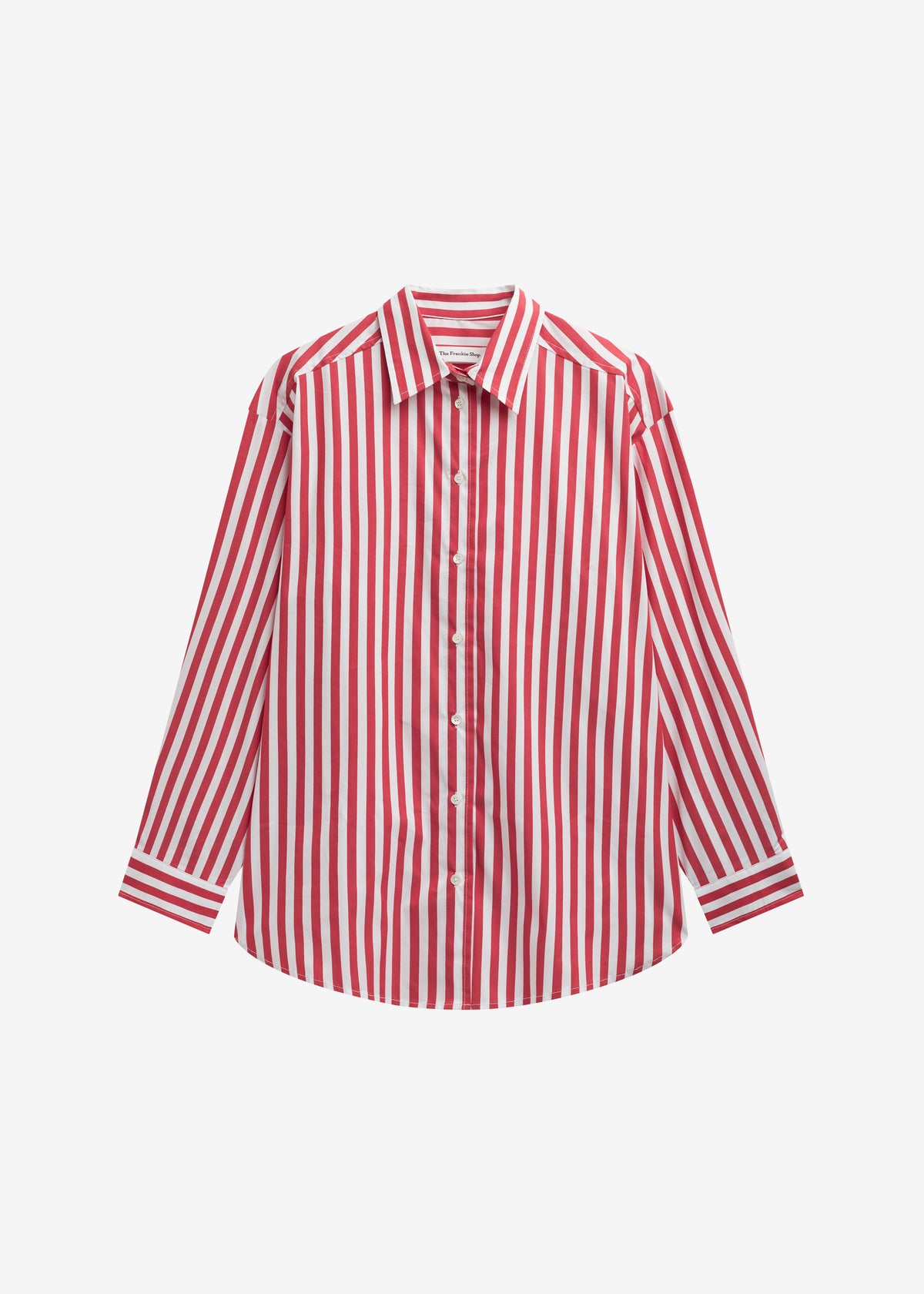 Sylvia Oxford Shirt - White/Red Stripe - 10