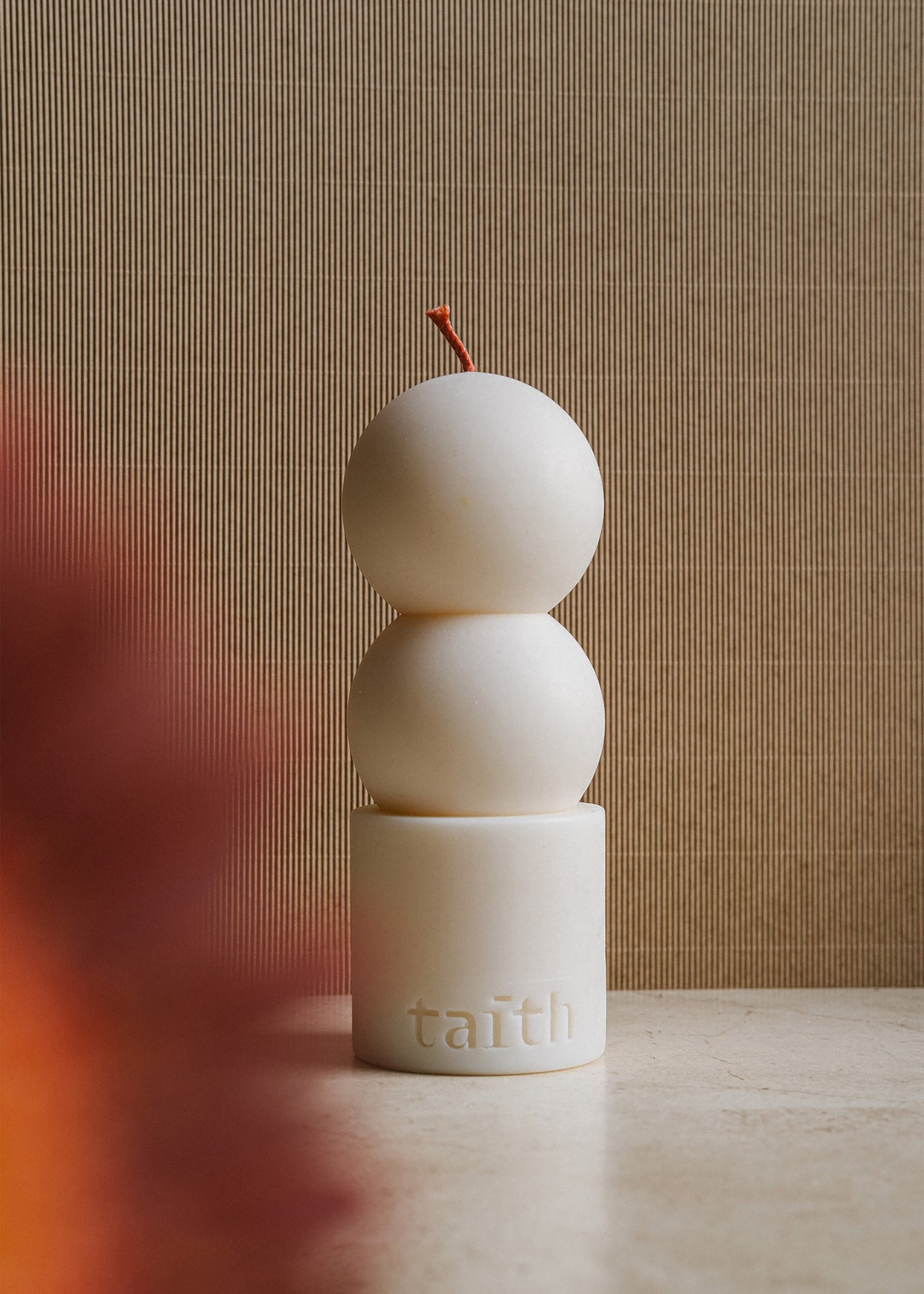 Taith Lilu Candle - Cream - 1