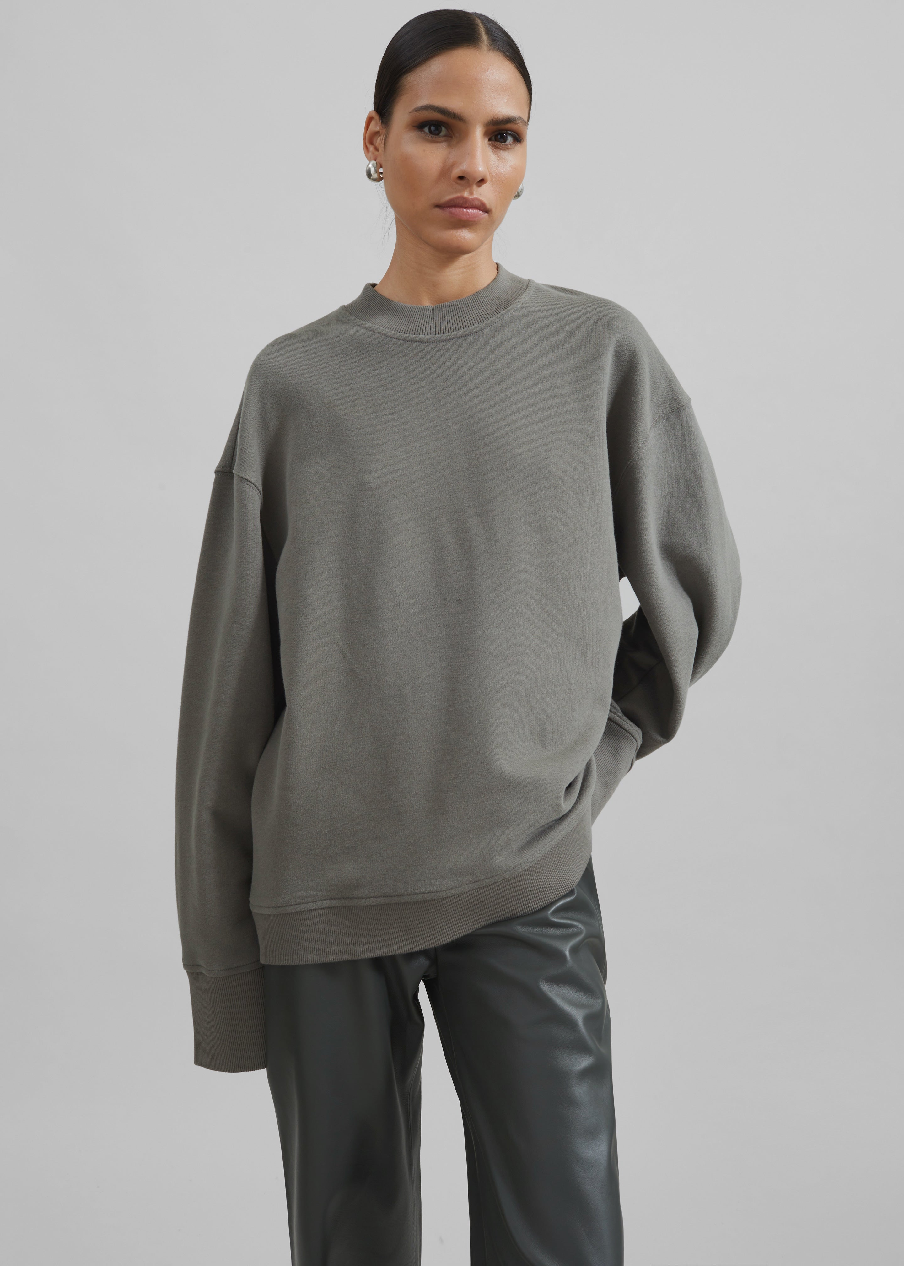 Talia Sweatshirt - Light Khaki - 4