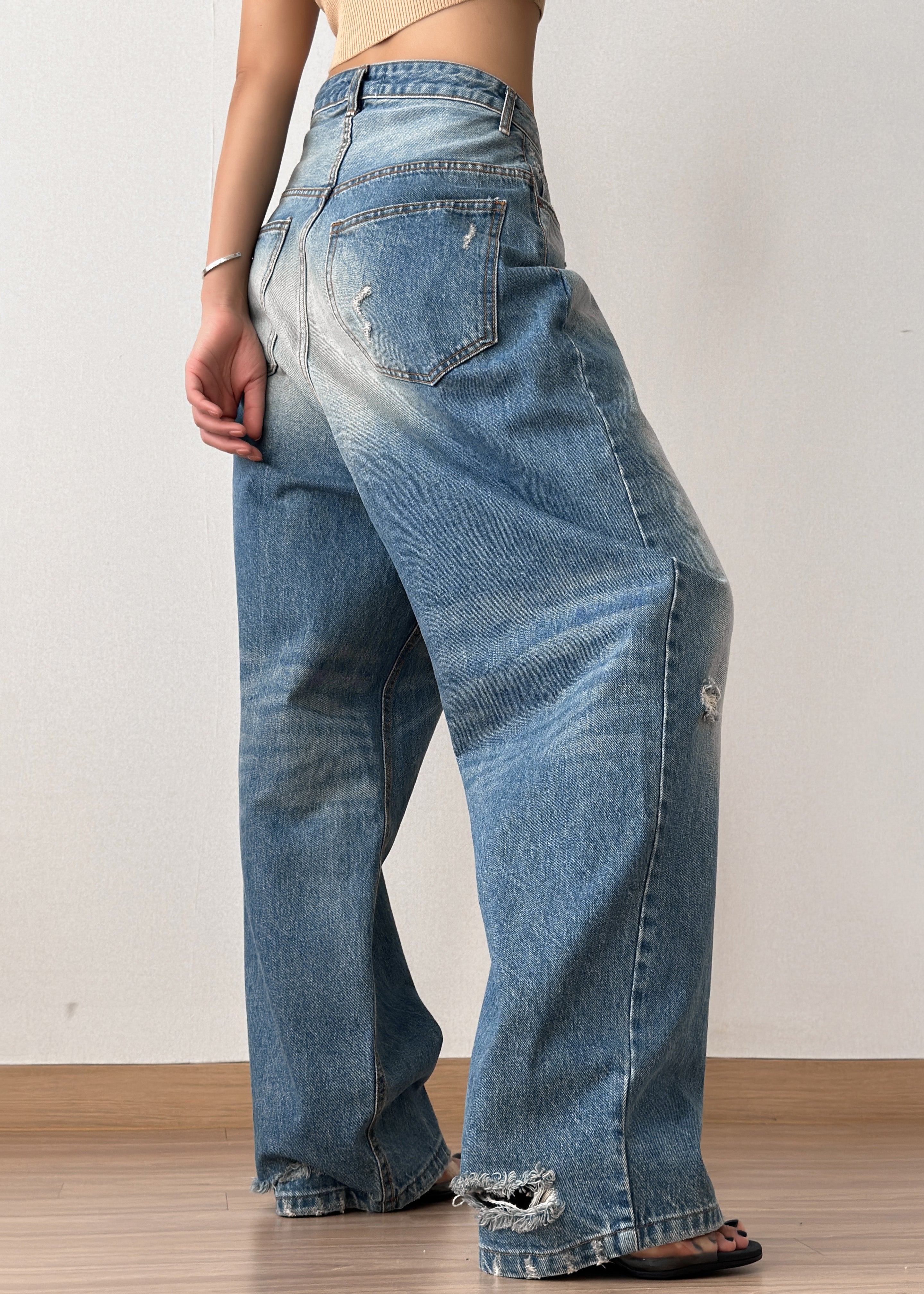 Tanner Bleach Jeans - Worn Wash - 4