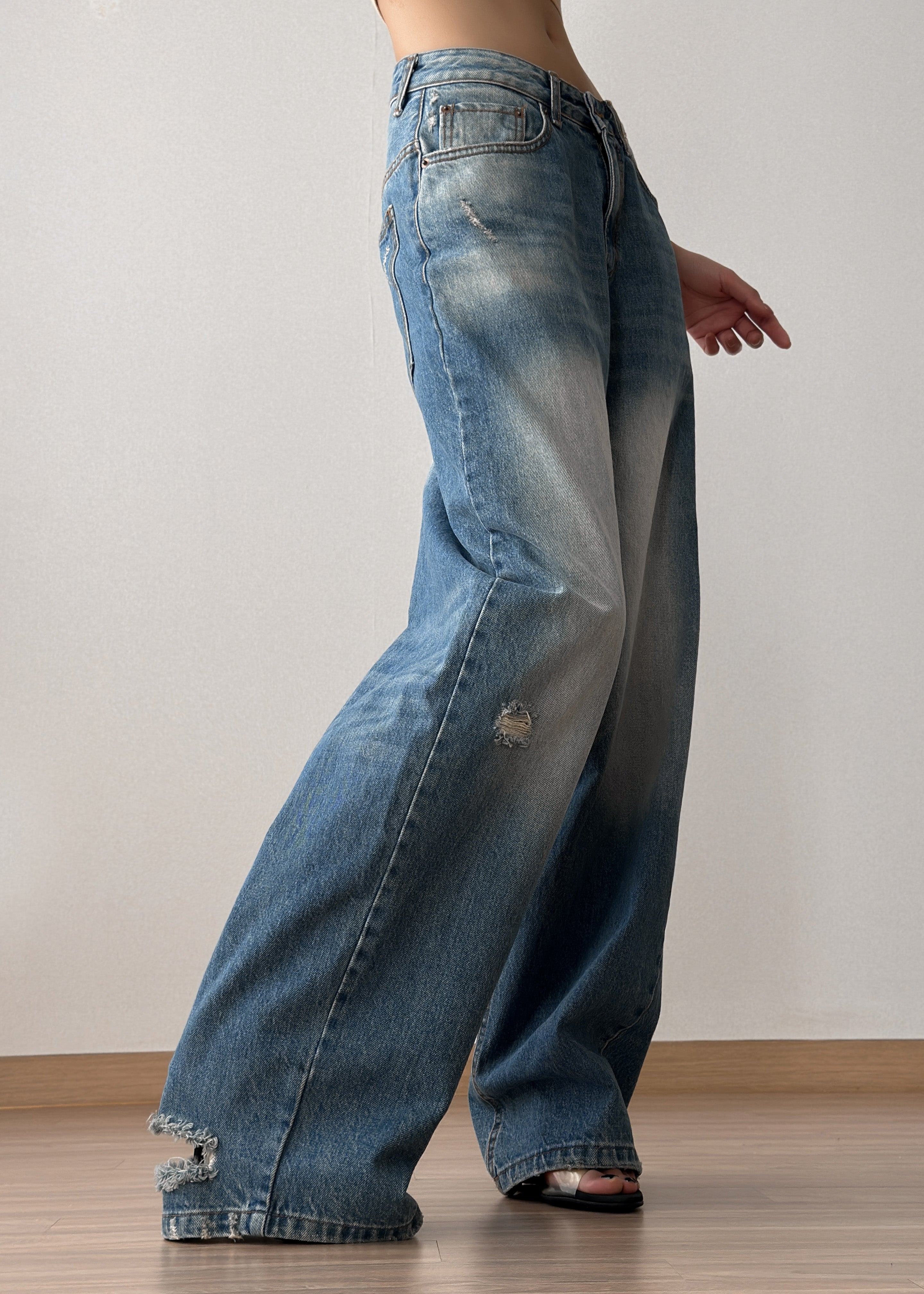 Tanner Bleach Jeans - Worn Wash - 9