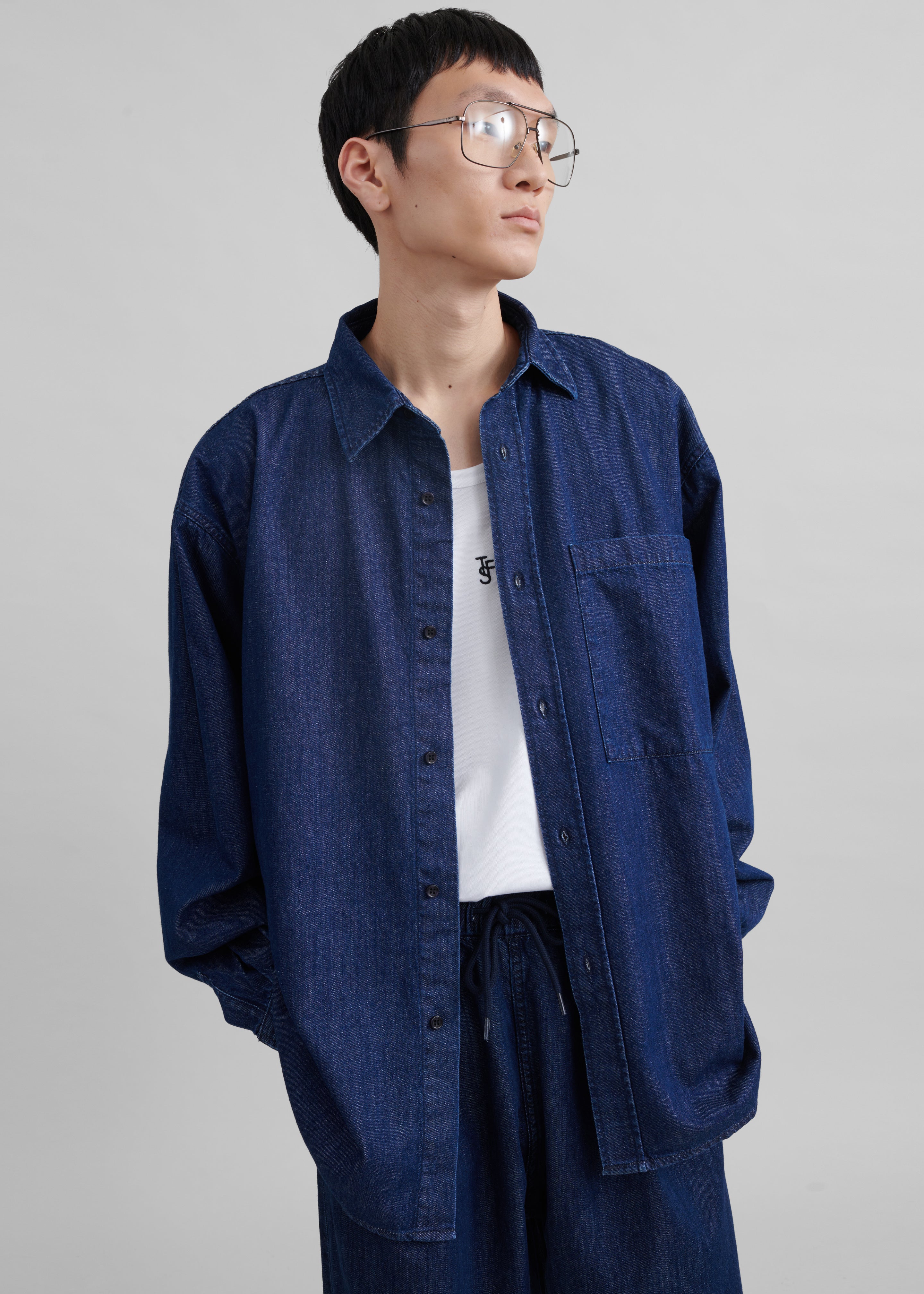 Tanner Denim Shirt - Raw Wash – The Frankie Shop