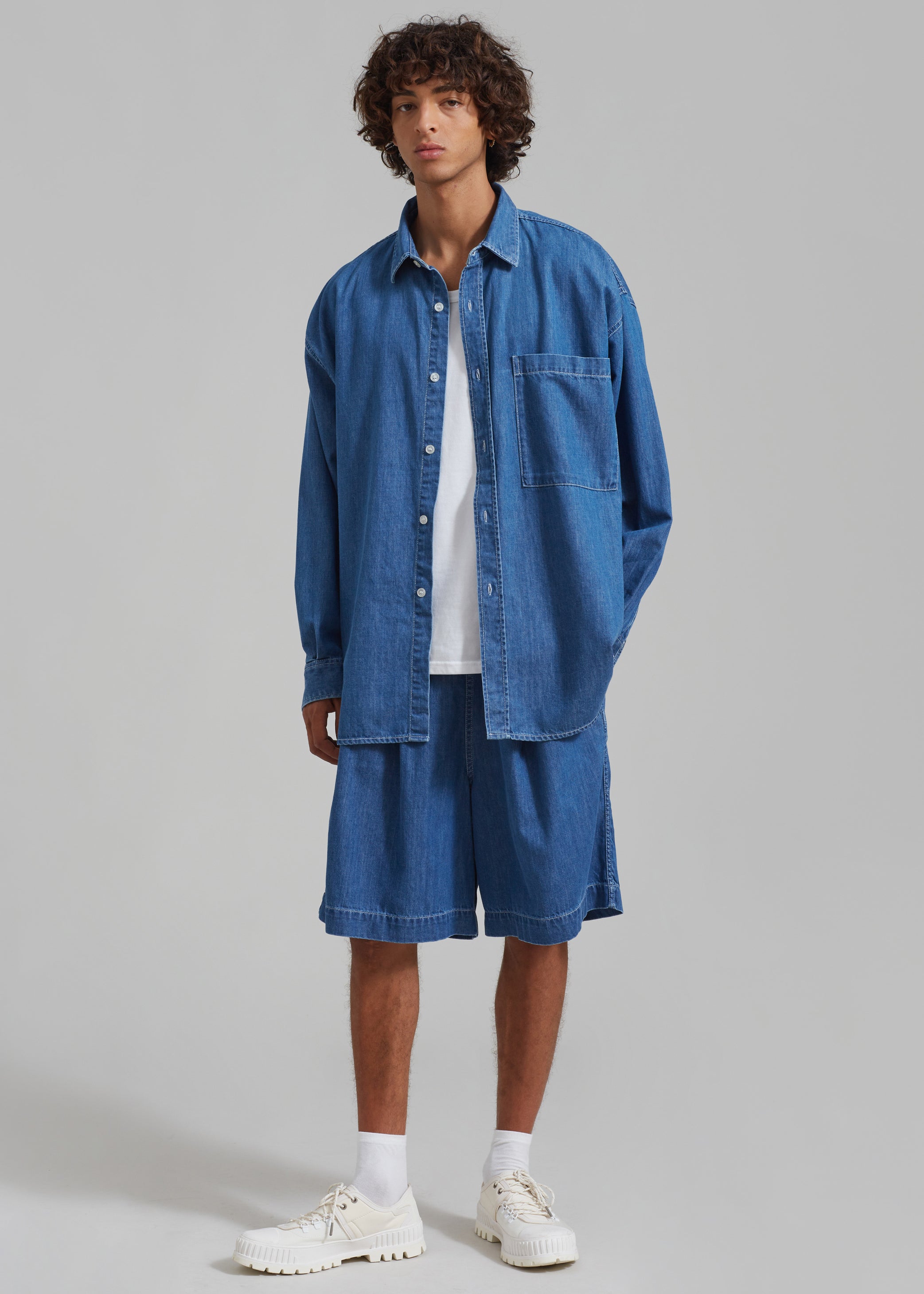 Shop the look image for Tanner Denim Shorts - Medium Wash