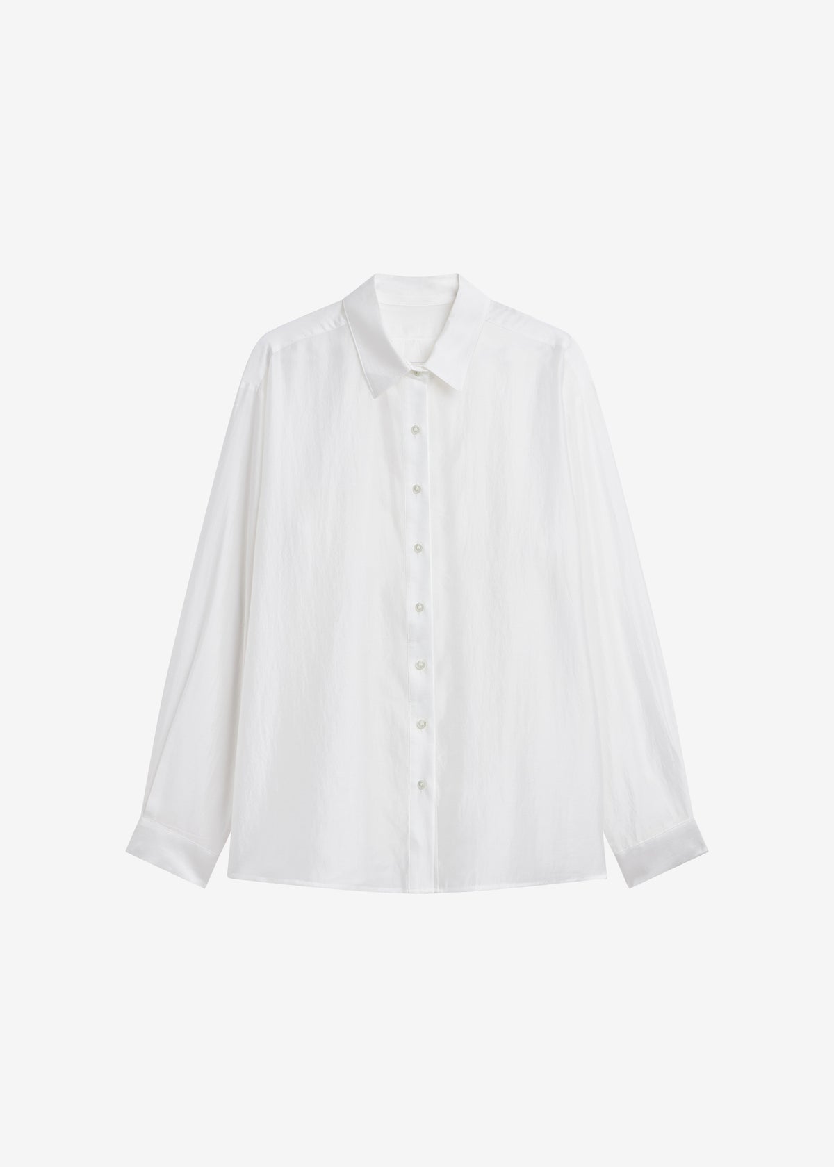Tarra Tie-Front Sheer Shirt - White - 8
