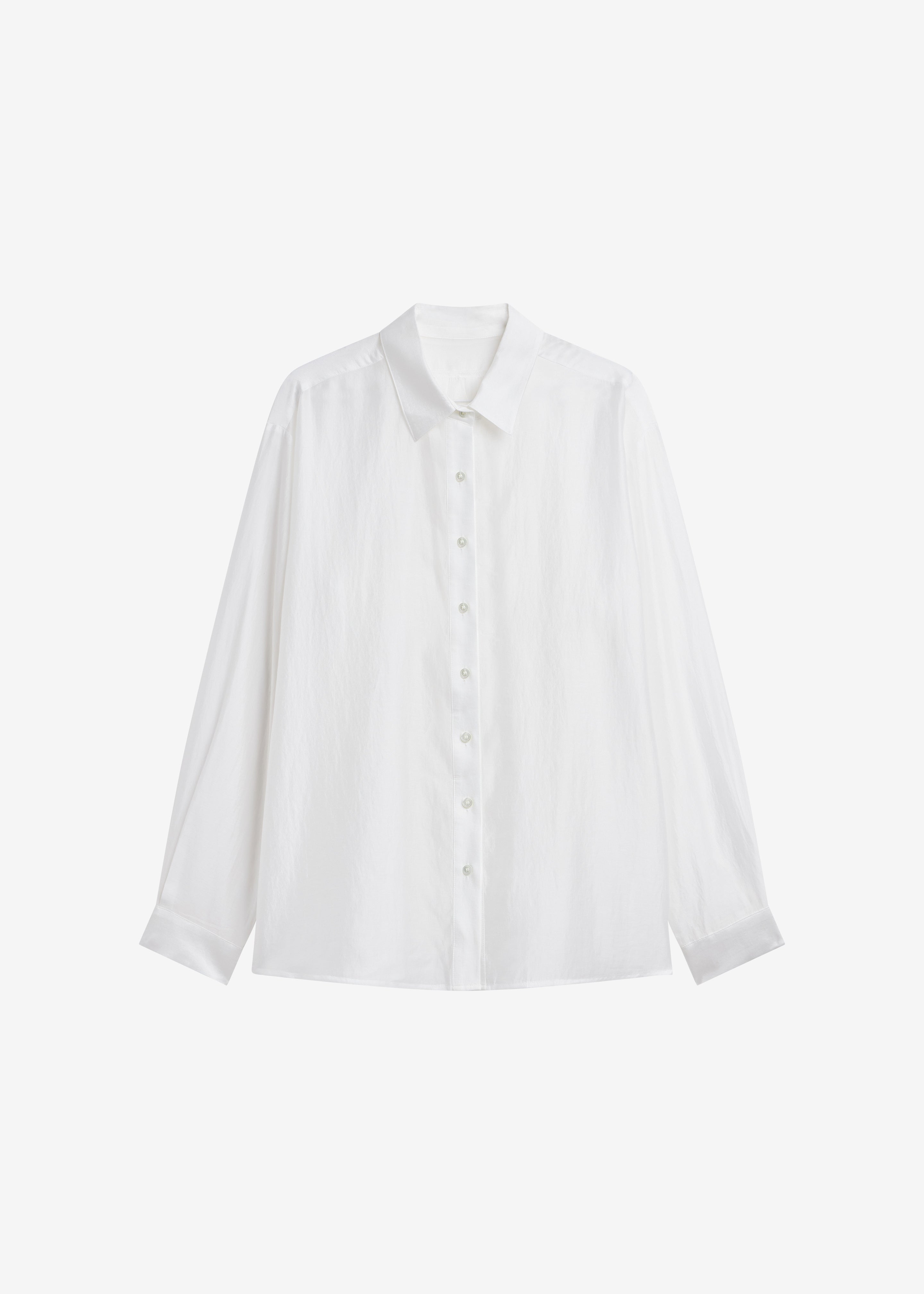 Tarra Tie-Front Sheer Shirt - White - 8