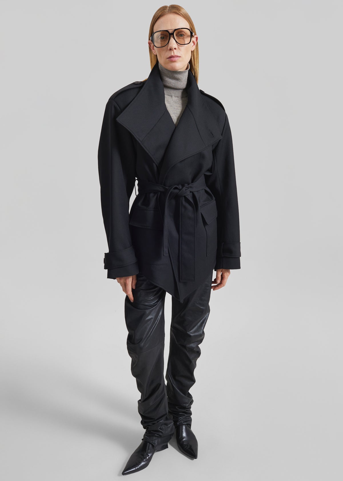 Tavea Belted Jacket - Black