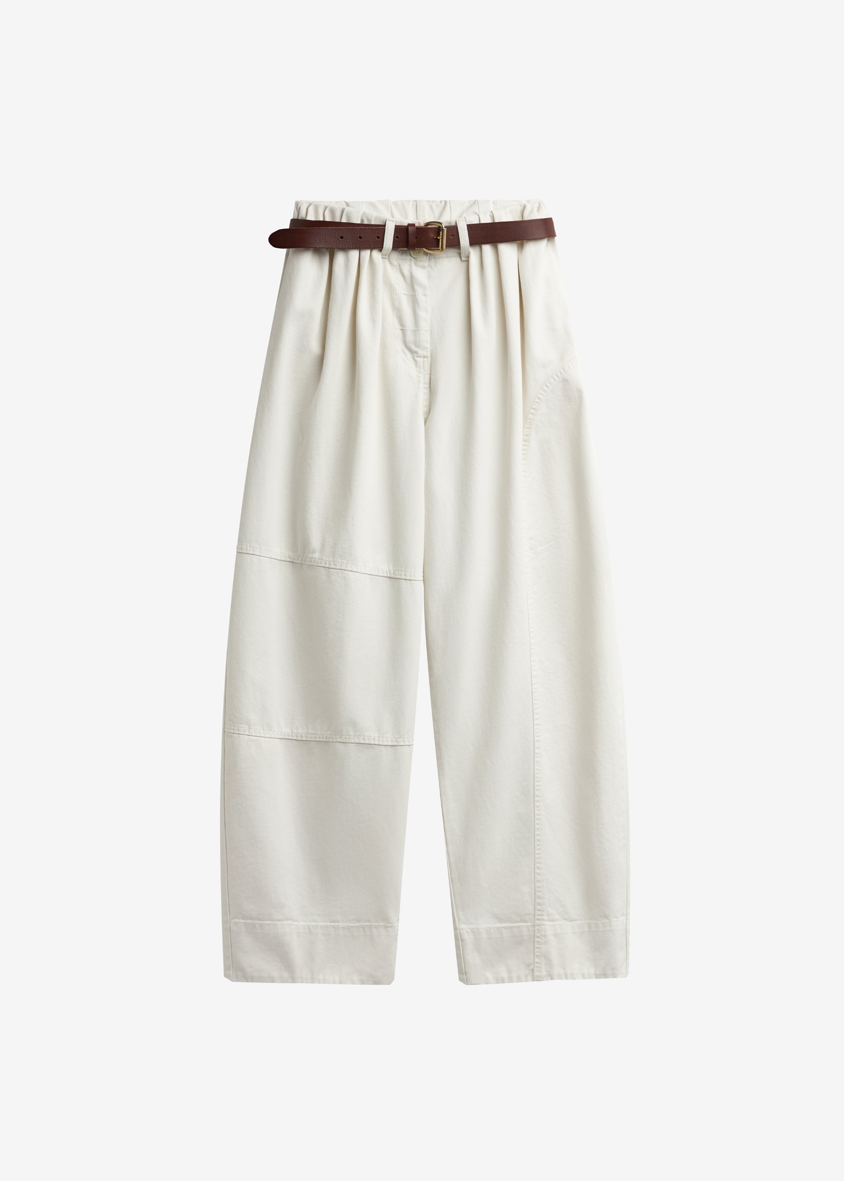 Teano Curved Pants - Off White – The Frankie Shop