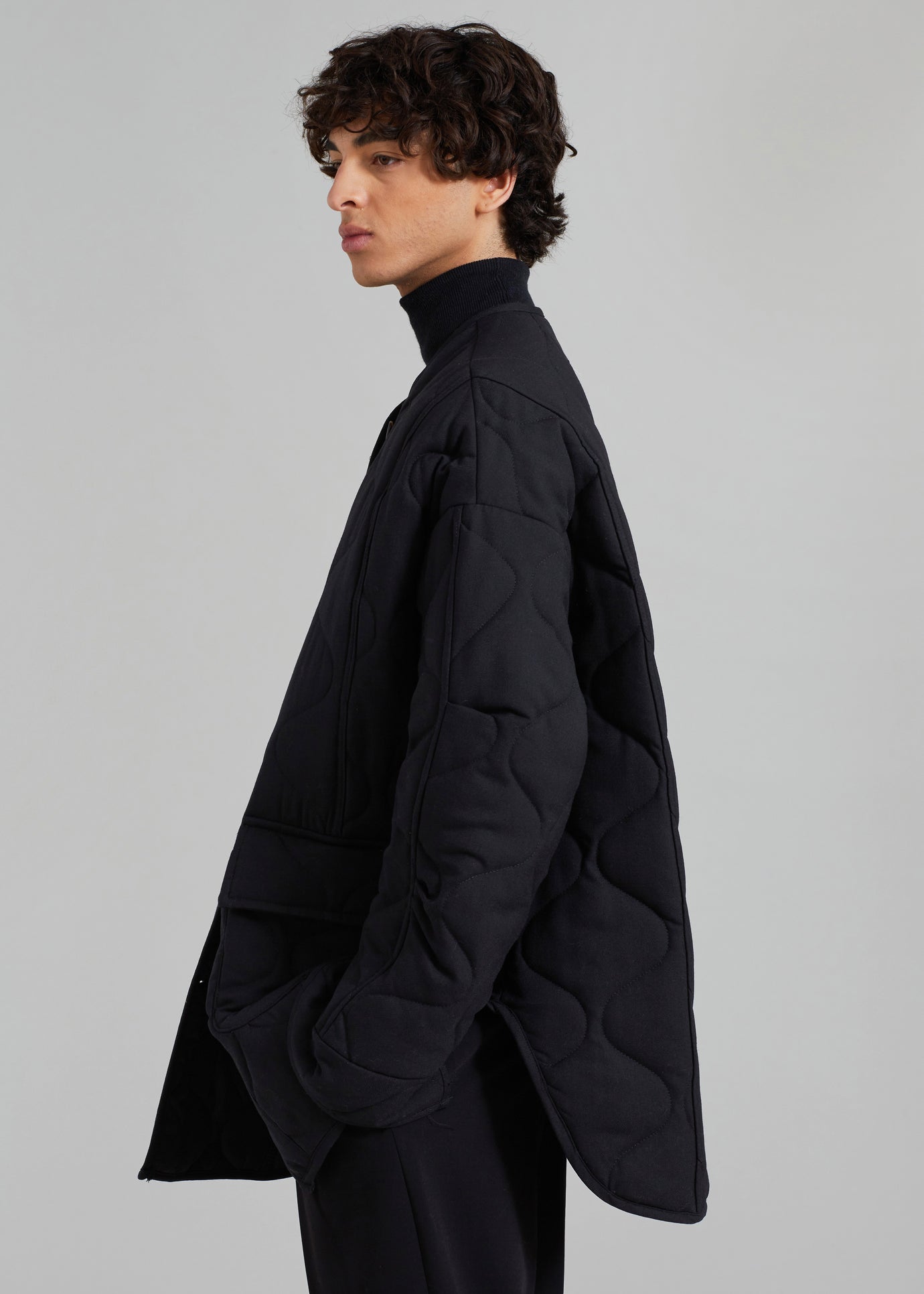 Ted Quilted Jacket - Black - 1