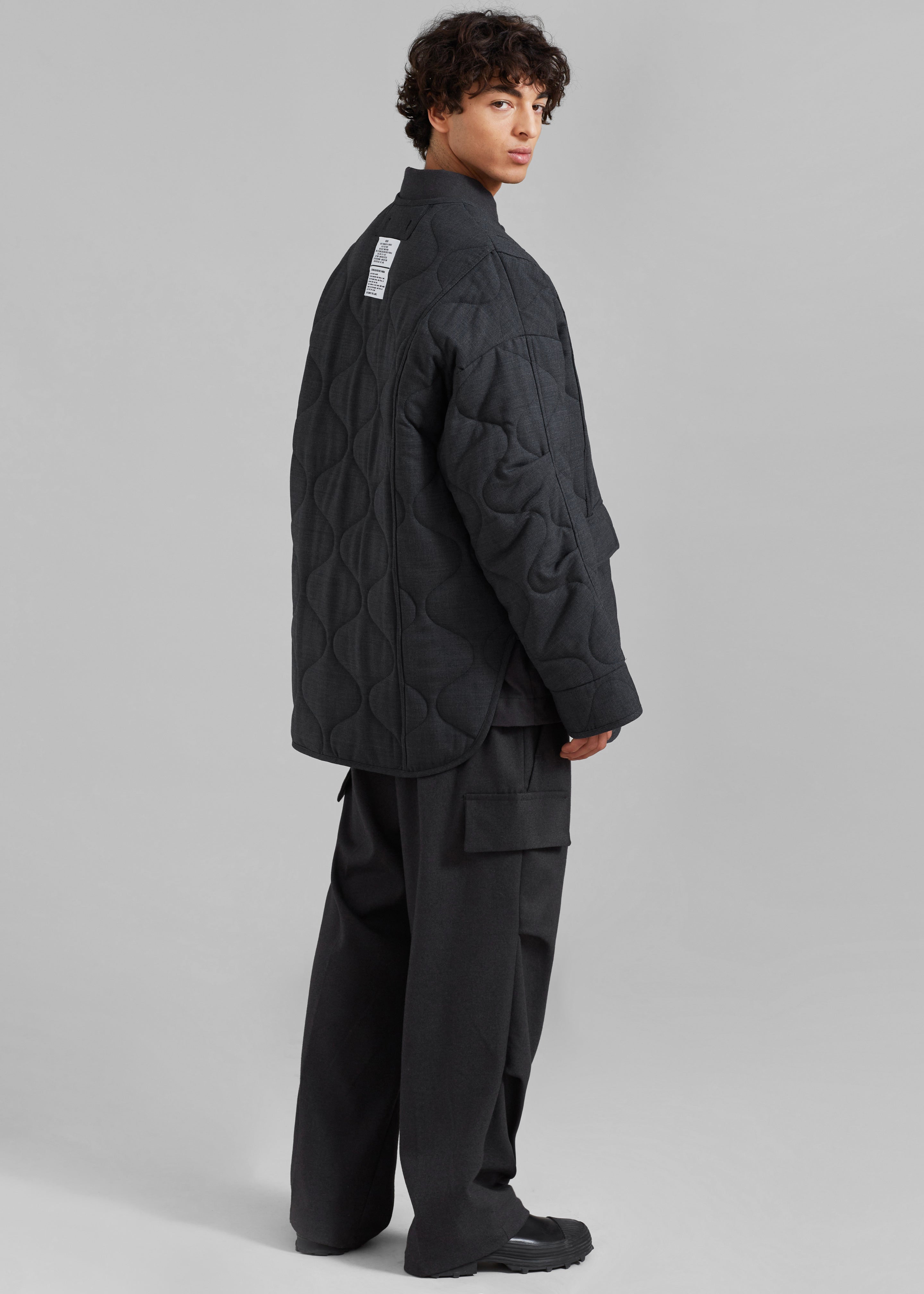 Ted Quilted Jacket - Charcoal - 13