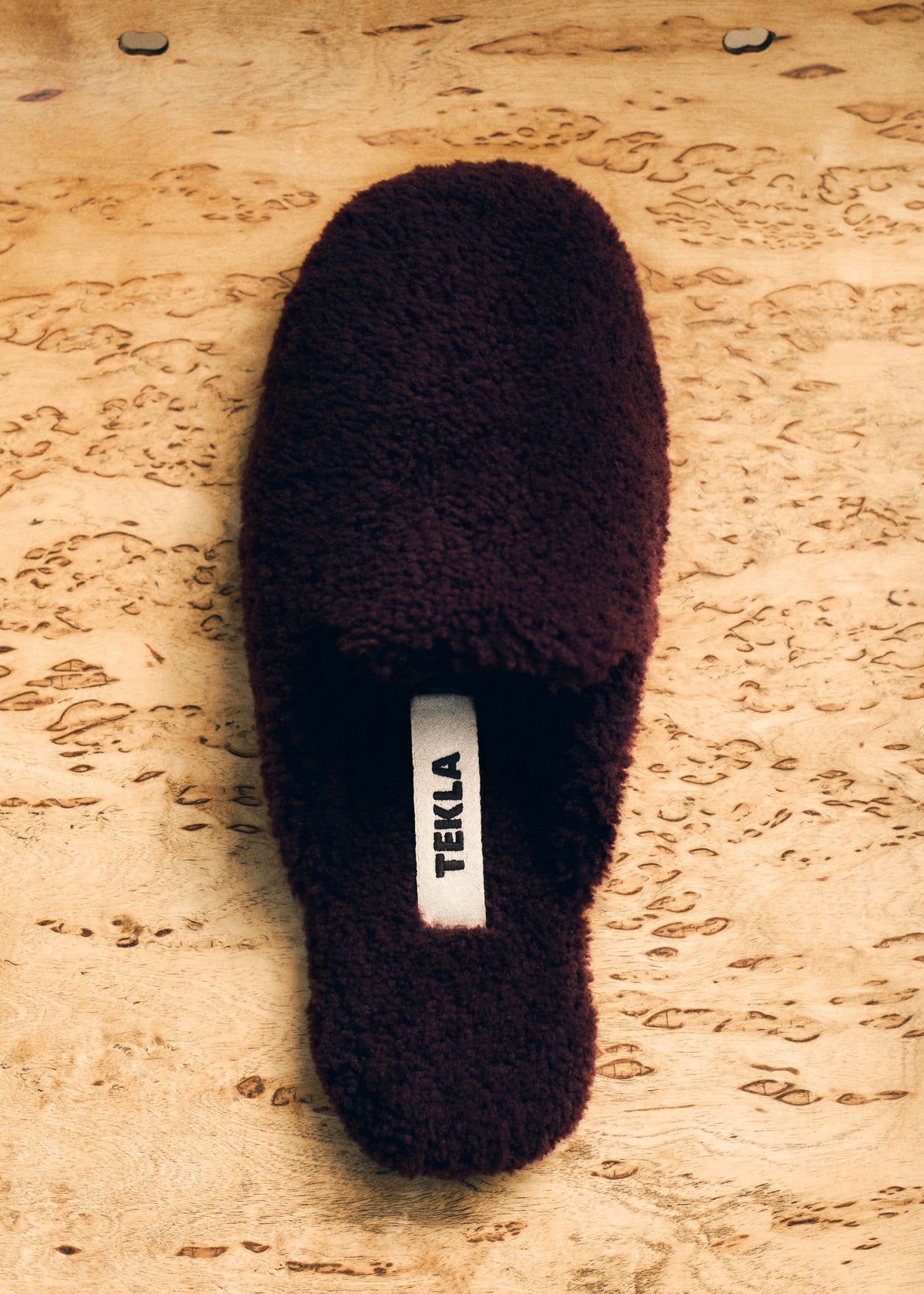 Tekla Home Slippers - Wine - 4