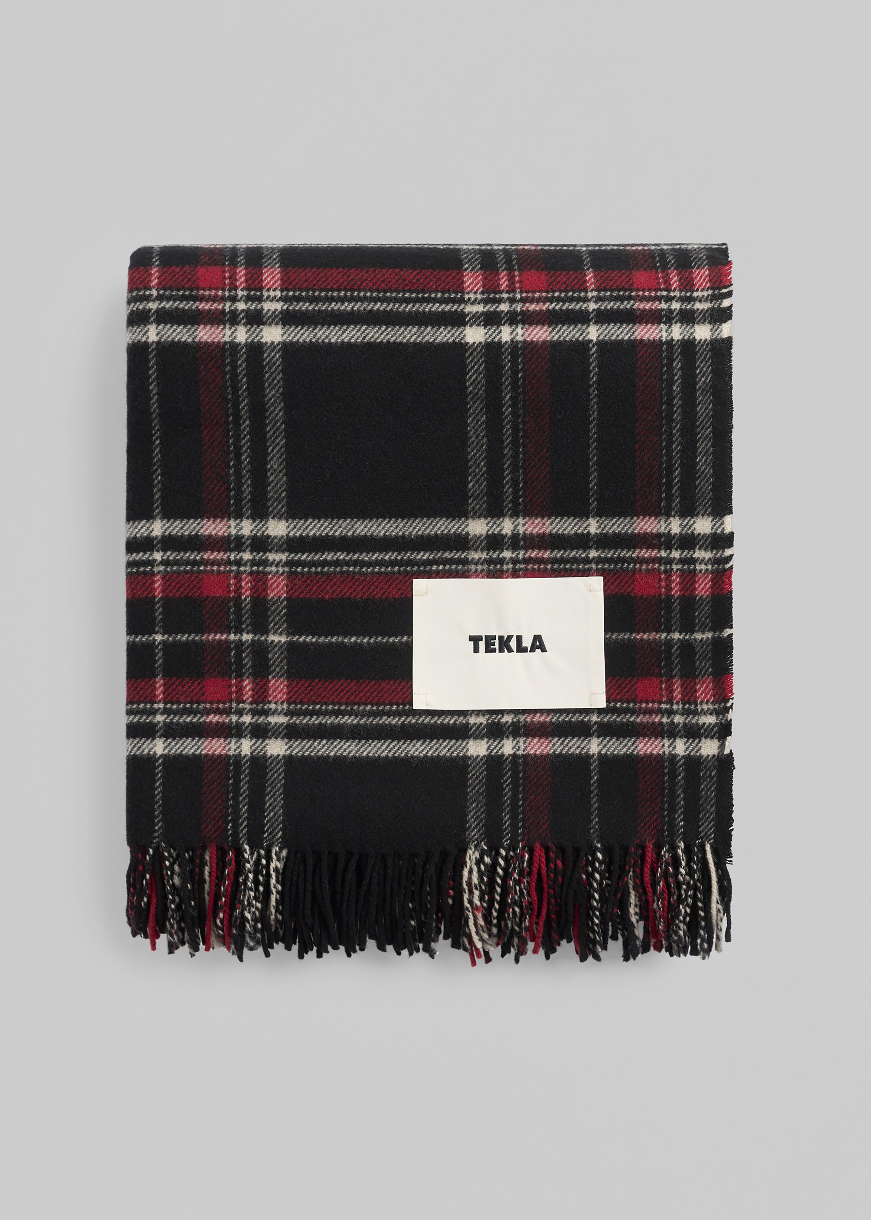 Tekla ウールブランケット Tekla Lambswool Blanket - Black Plaid – The Frankie Shop