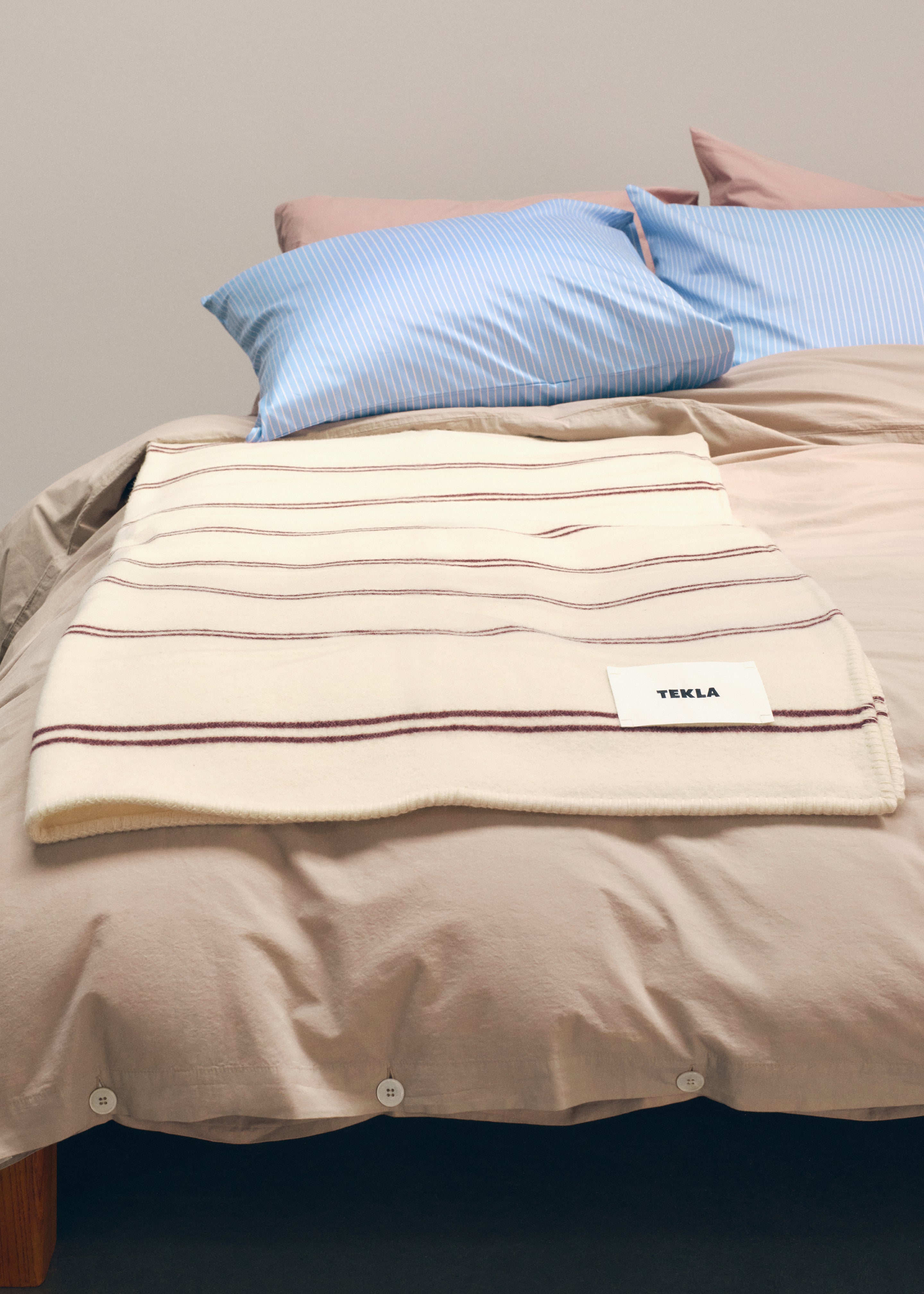 Tekla Lambswool Blanket - Ruck Stripes - 3