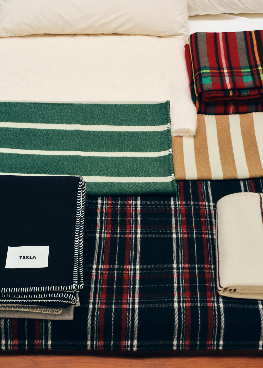 Tekla Lambswool Blanket - Rugby Stripes - 1