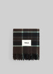 Tekla Lambswool Fringed Blanket - Fearn Plaid