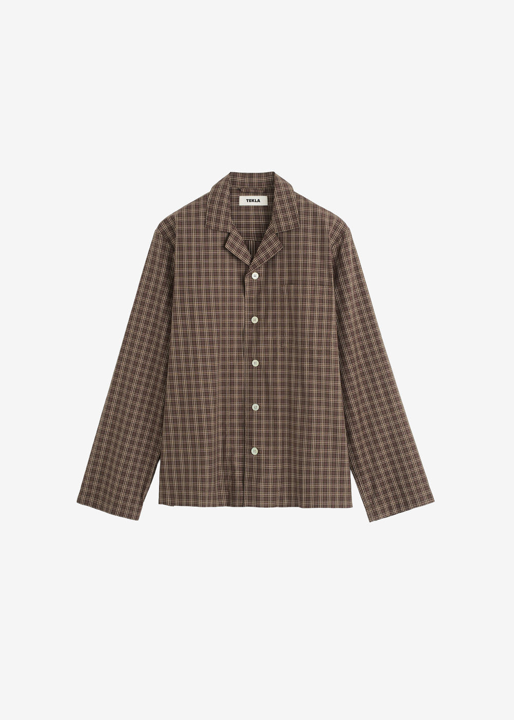 Tekla Fine Twill Long-Sleeved Shirt - Serra Checks