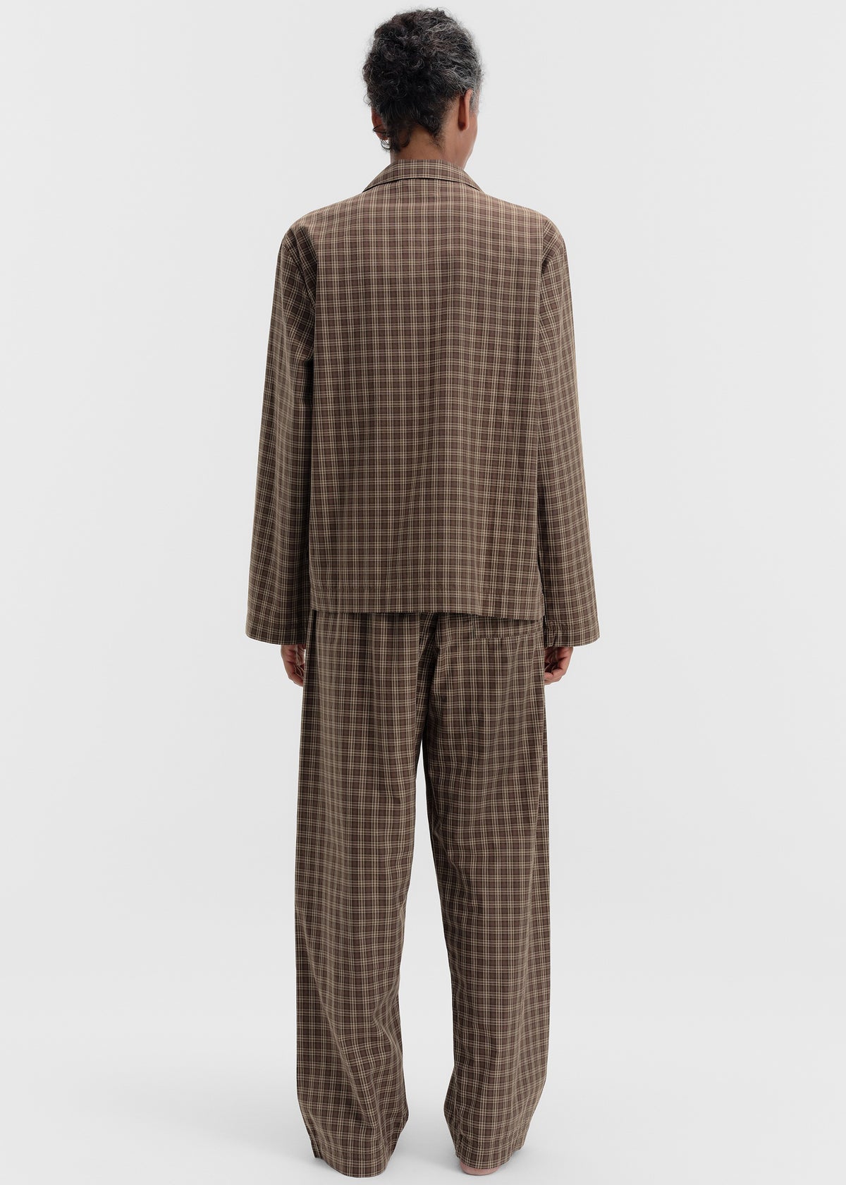 Tekla Fine Twill Long-Sleeved Shirt - Serra Checks - 10