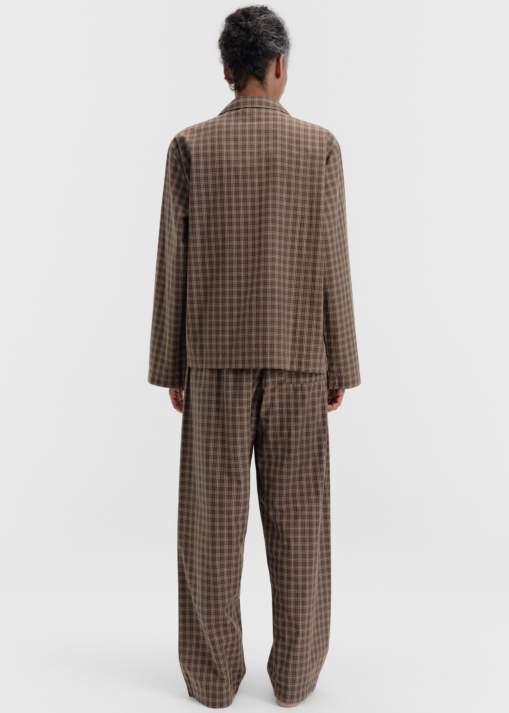 Tekla Fine Twill Long-Sleeved Shirt - Serra Checks - 10
