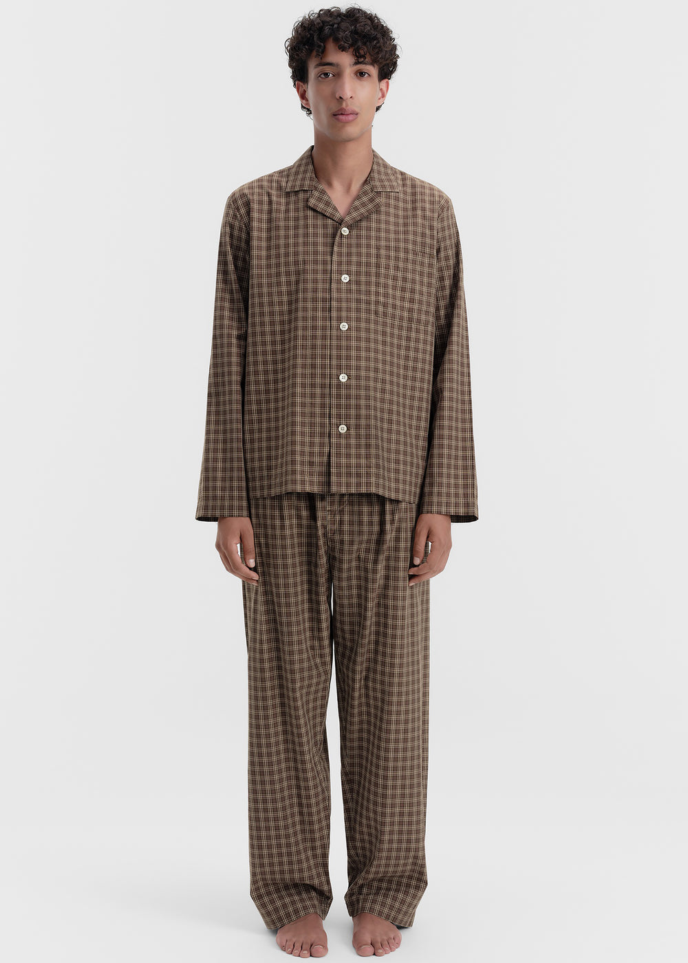 Tekla Fine Twill Long-Sleeved Shirt - Serra Checks - 1