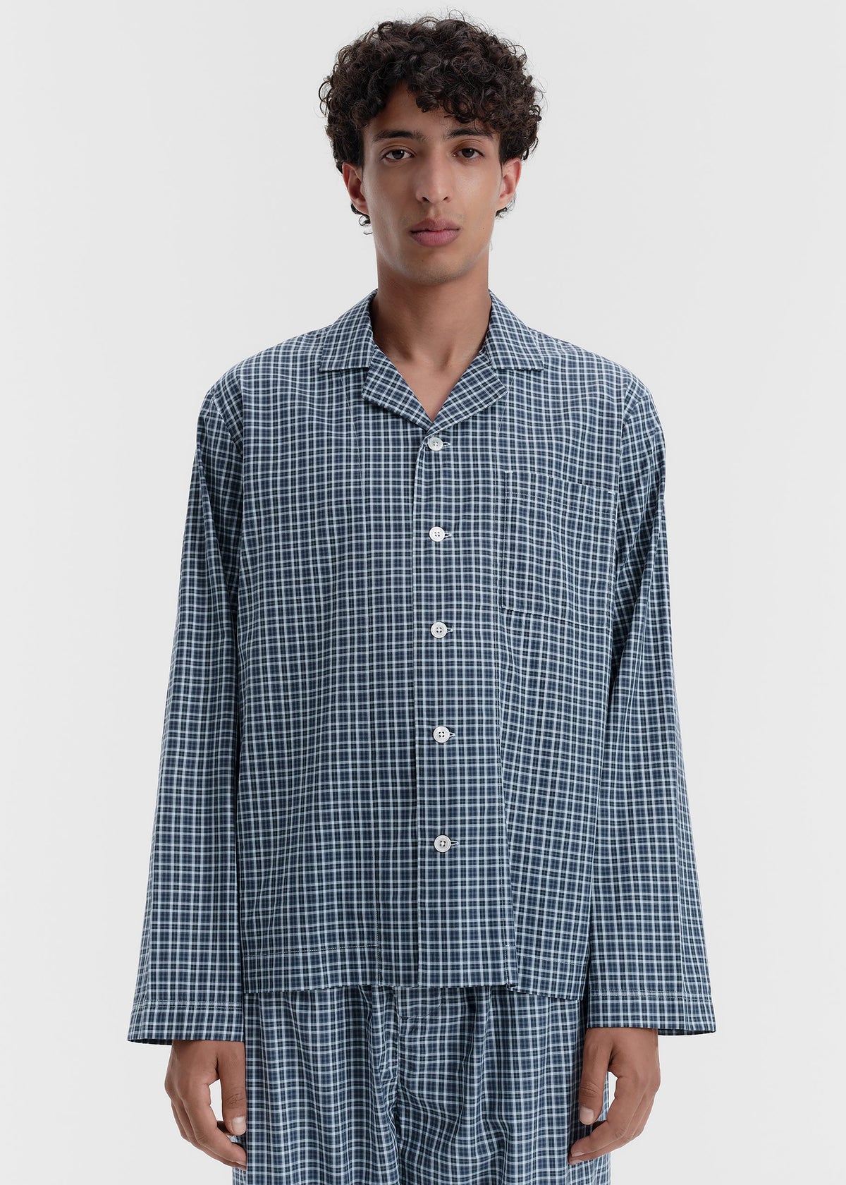 Tekla Fine Twill Long-Sleeved Shirt - Lanegan Checks - 5 - [gender-male]