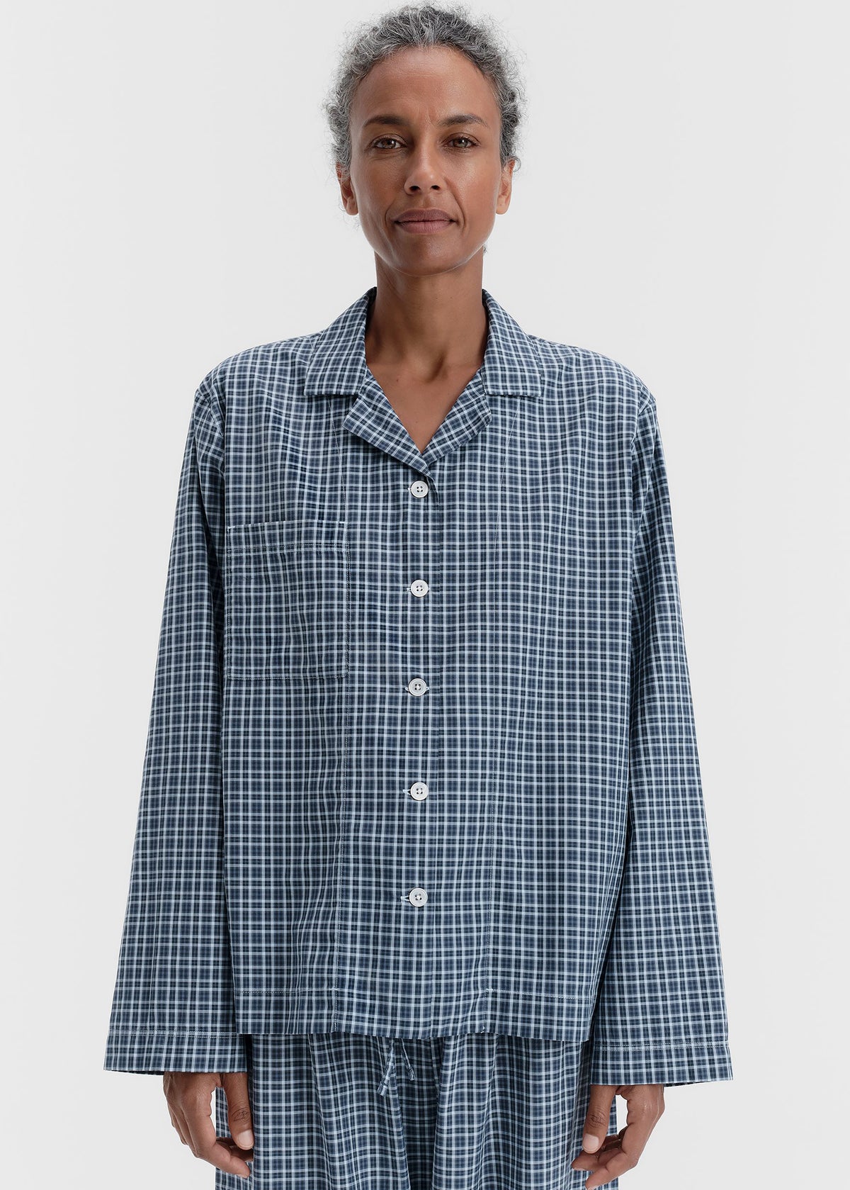 Tekla Fine Twill Long-Sleeved Shirt - Lanegan Checks - 2