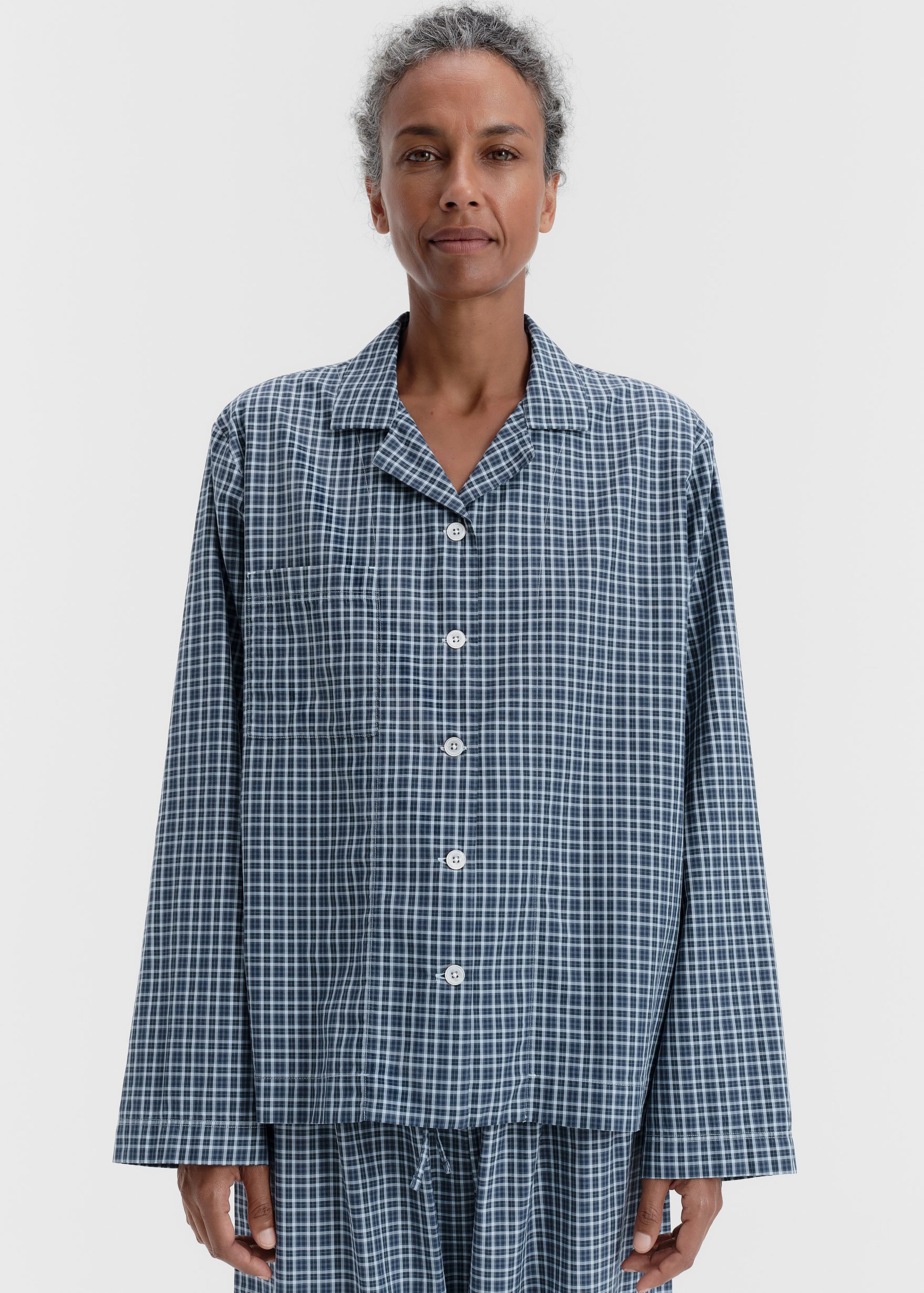 Tekla Fine Twill Long-Sleeved Shirt - Lanegan Checks - 2