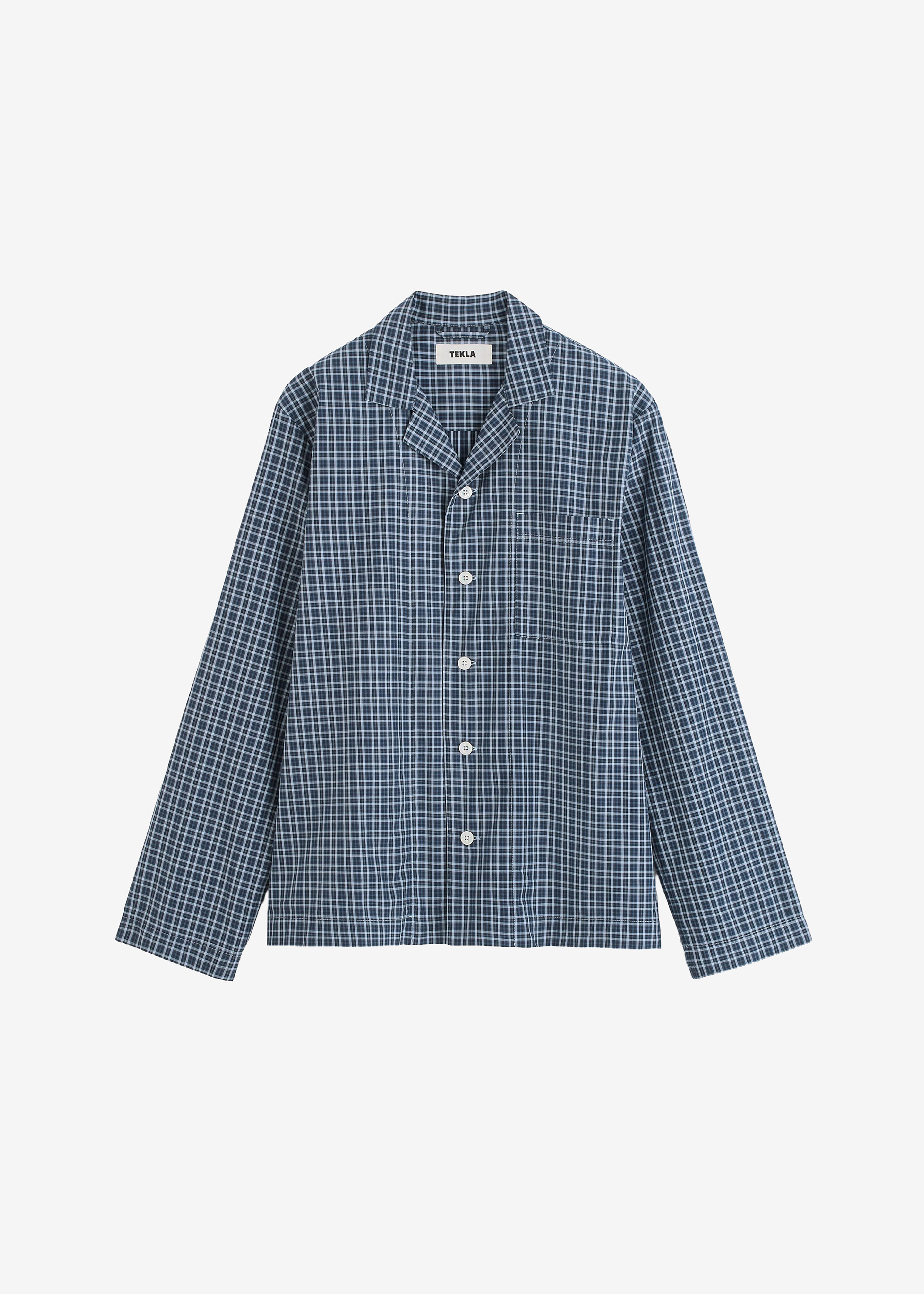 Tekla Fine Twill Long-Sleeved Shirt - Lanegan Checks - 10