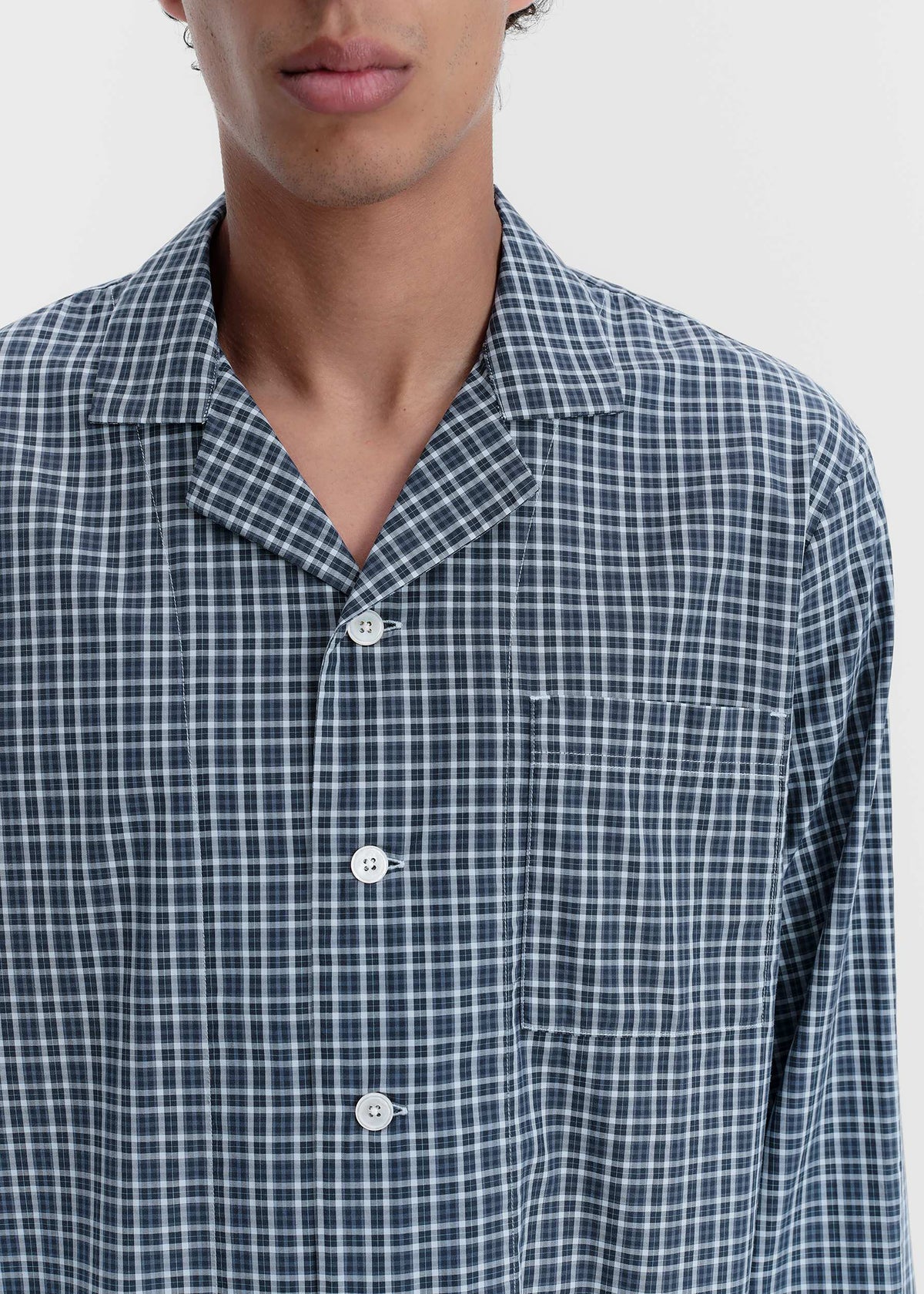 Tekla Fine Twill Long-Sleeved Shirt - Lanegan Checks - 7