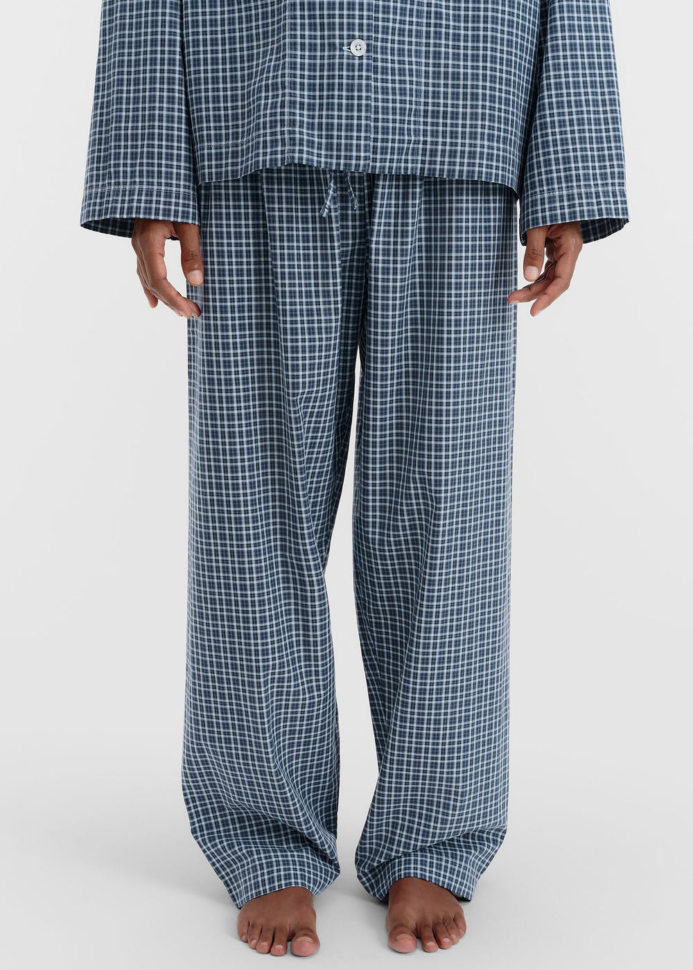Tekla Fine Twill Pants - Lanegan Checks - 1