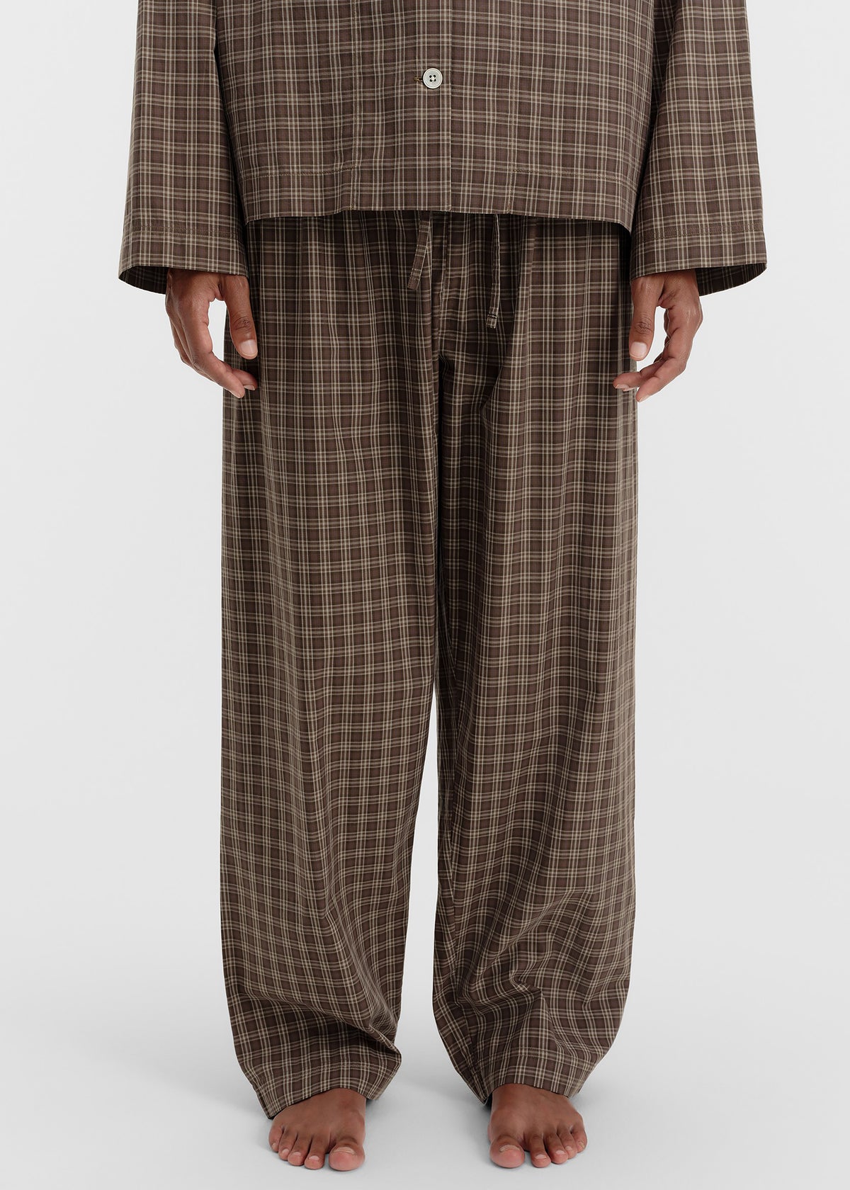 Tekla Fine Twill Pants - Serra Checks - 3