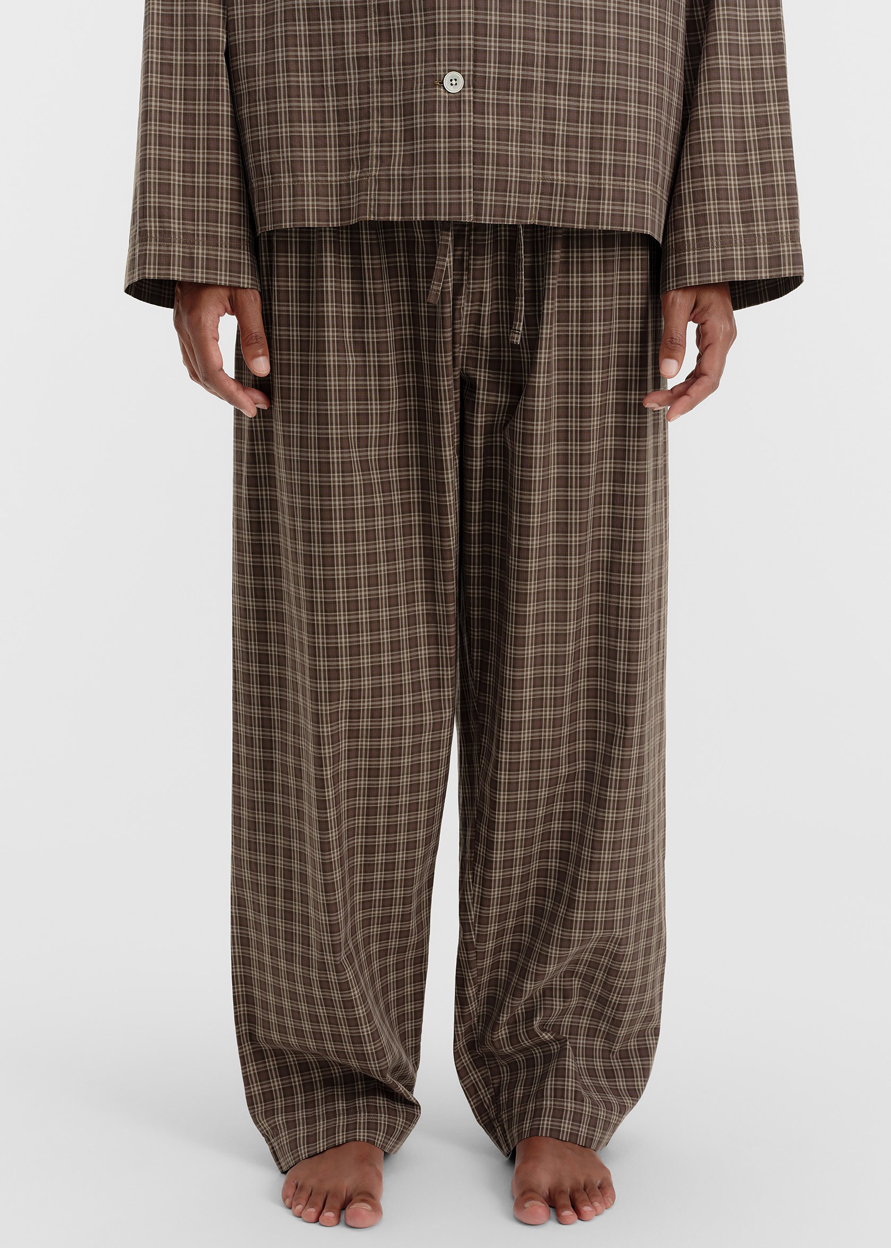 Tekla Fine Twill Pants - Serra Checks - 3