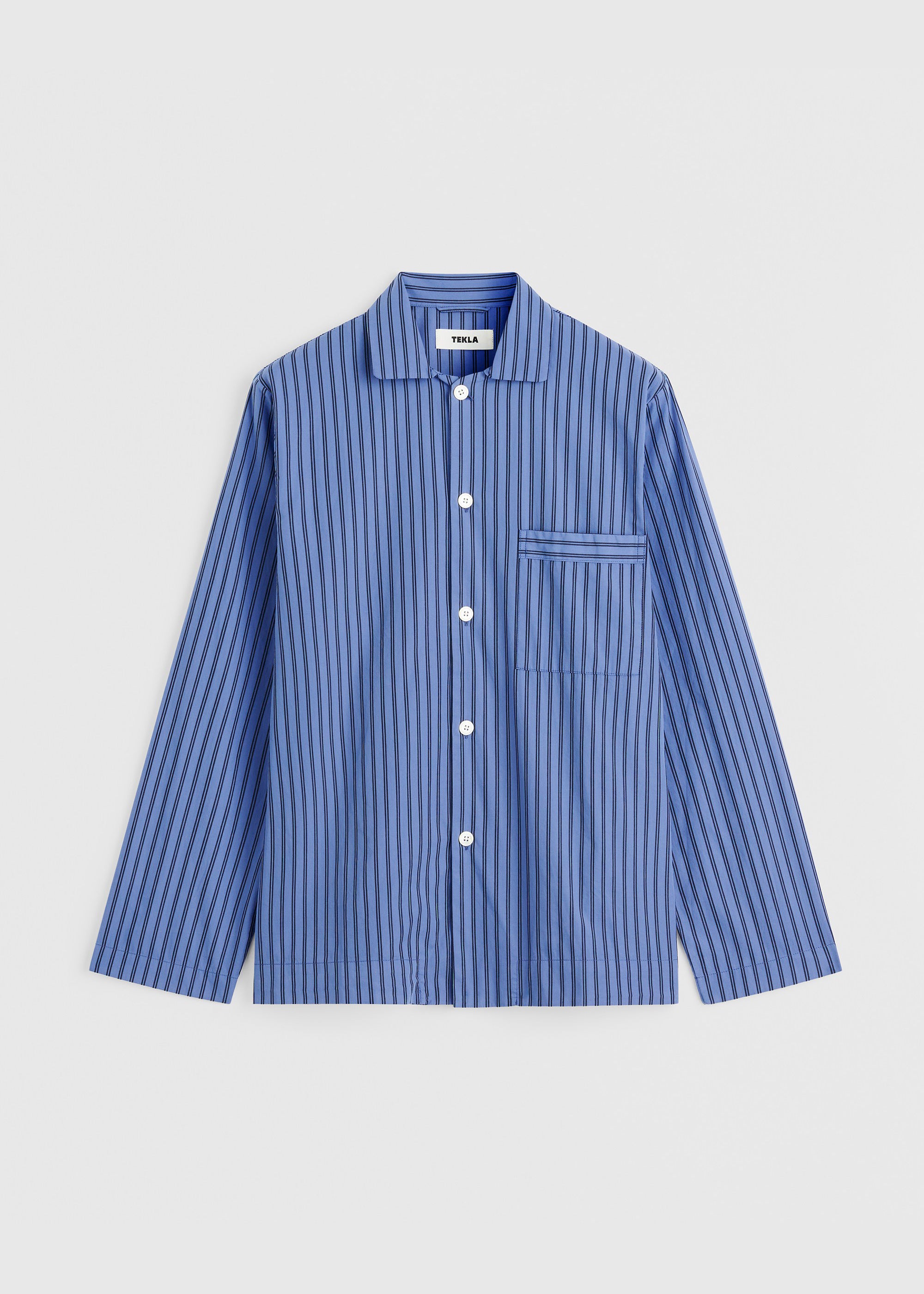 Tekla Poplin Pyjama Shirt - Boro Stripes – The Frankie Shop