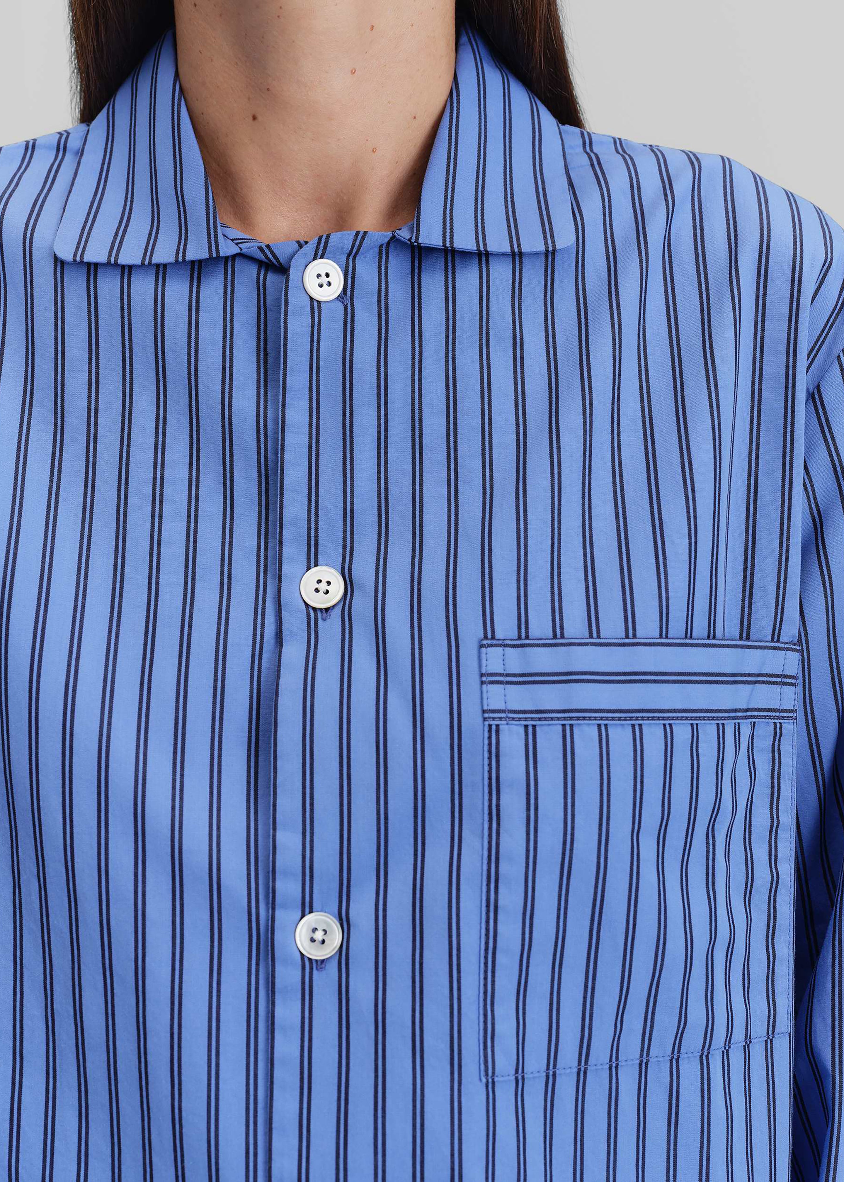 Tekla Poplin Pyjama Shirt - Boro Stripes – The Frankie Shop