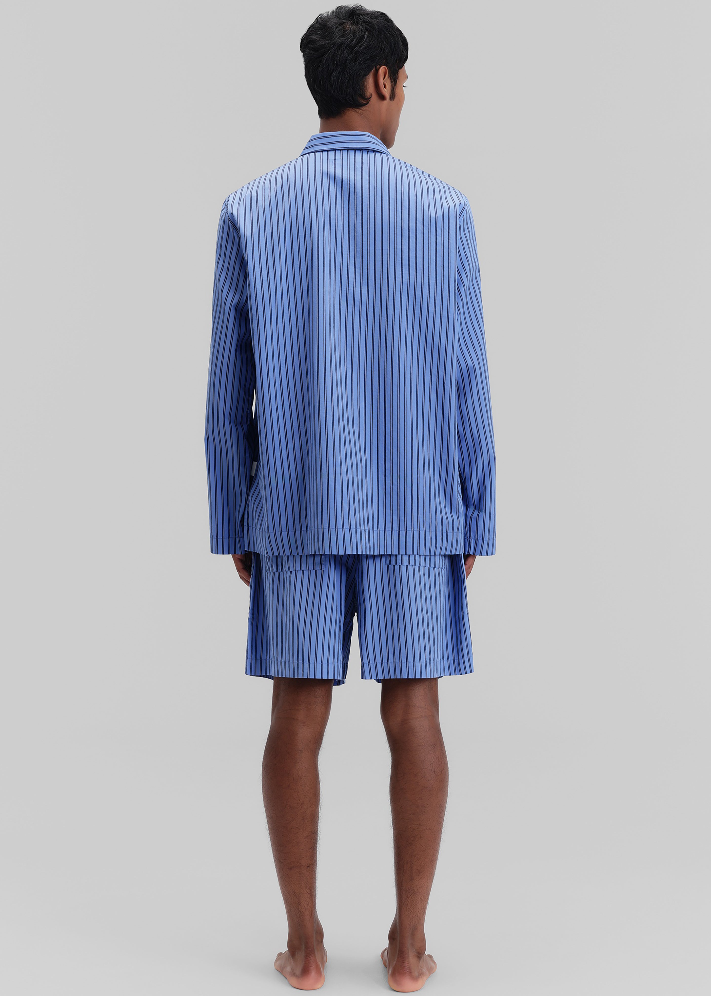 Tekla Poplin Pyjama Shirt - Boro Stripes - 10