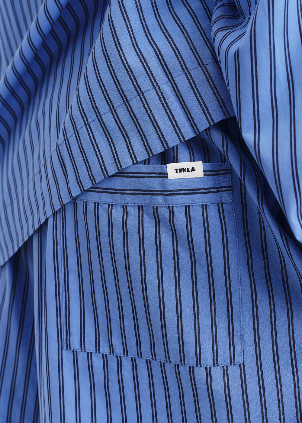 Tekla Poplin Pyjama Shorts - Boro Stripes