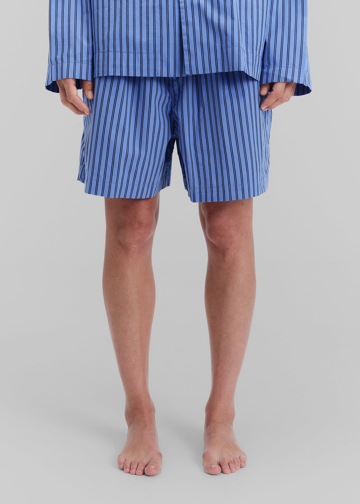 Tekla Poplin Pyjama Shorts - Boro Stripes - 4