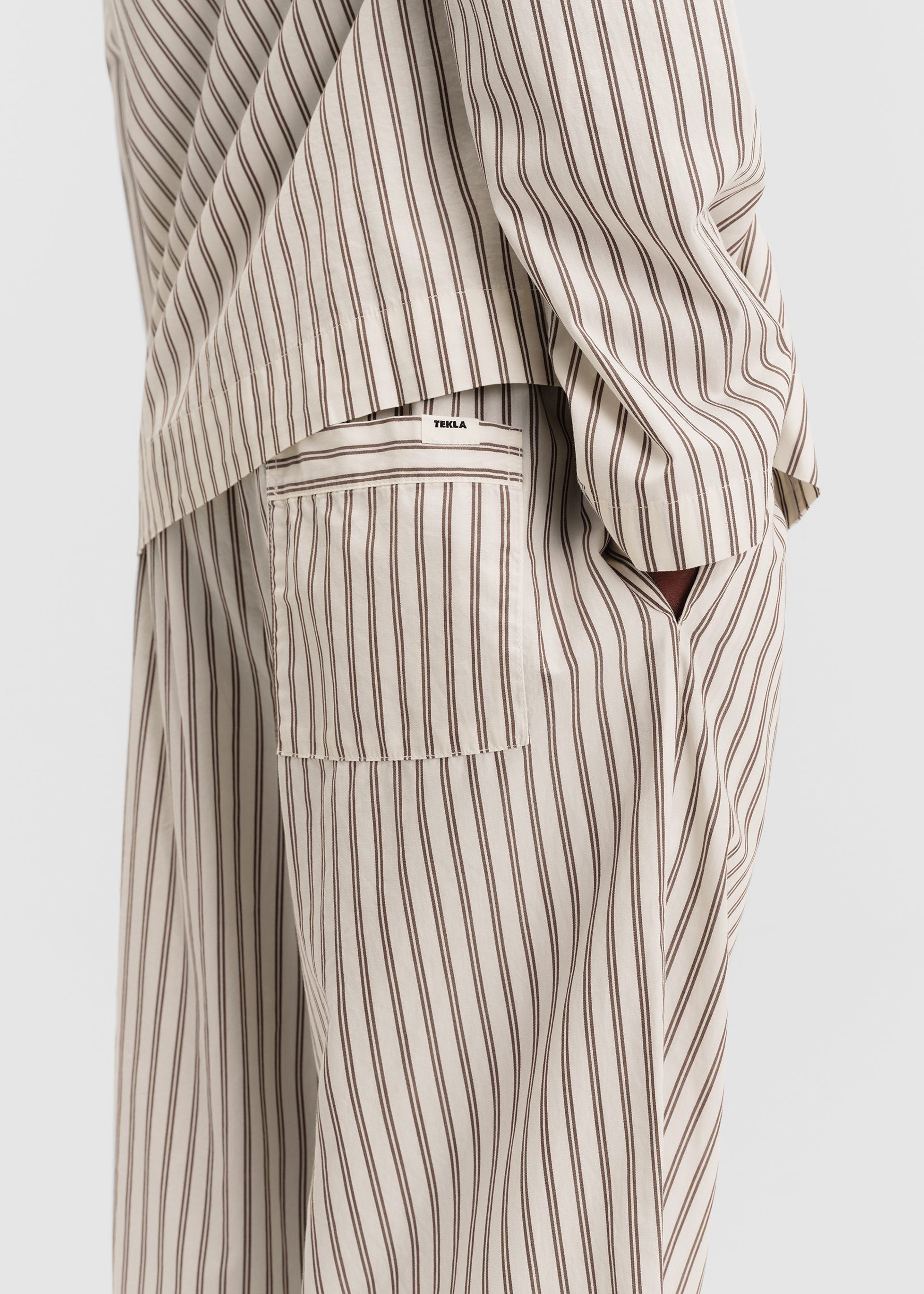 Tekla Poplin Pyjama Pants - Hopper Stripes – The Frankie Shop