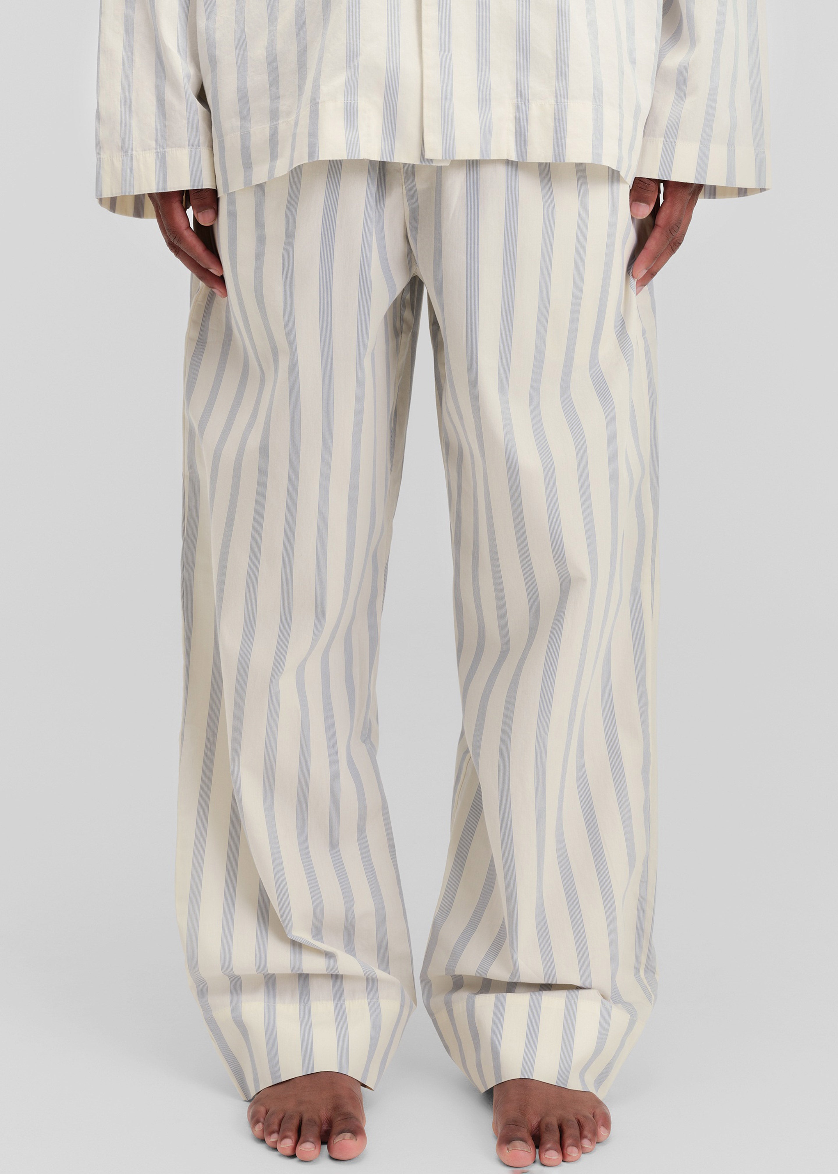 Tekla Poplin Pyjama Pants - Needle Stripes – The Frankie Shop